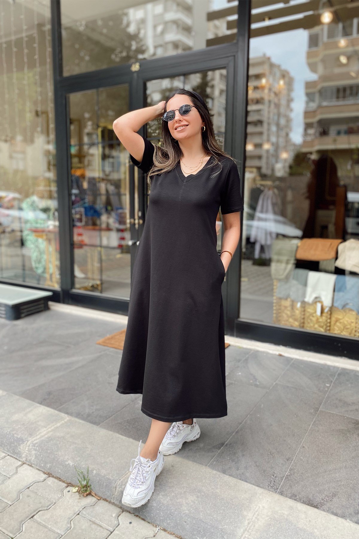Siyah Çan Elbise