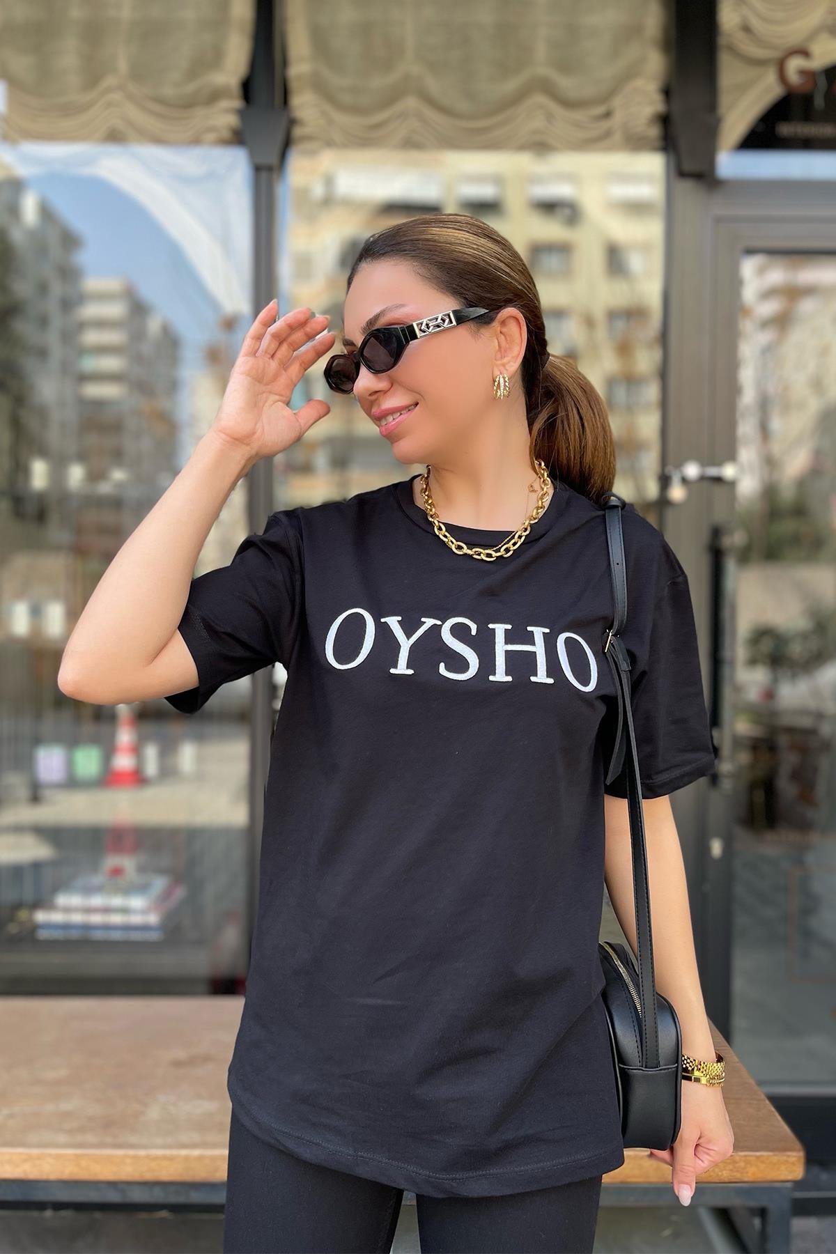 Siyah  Oysho Tshirt