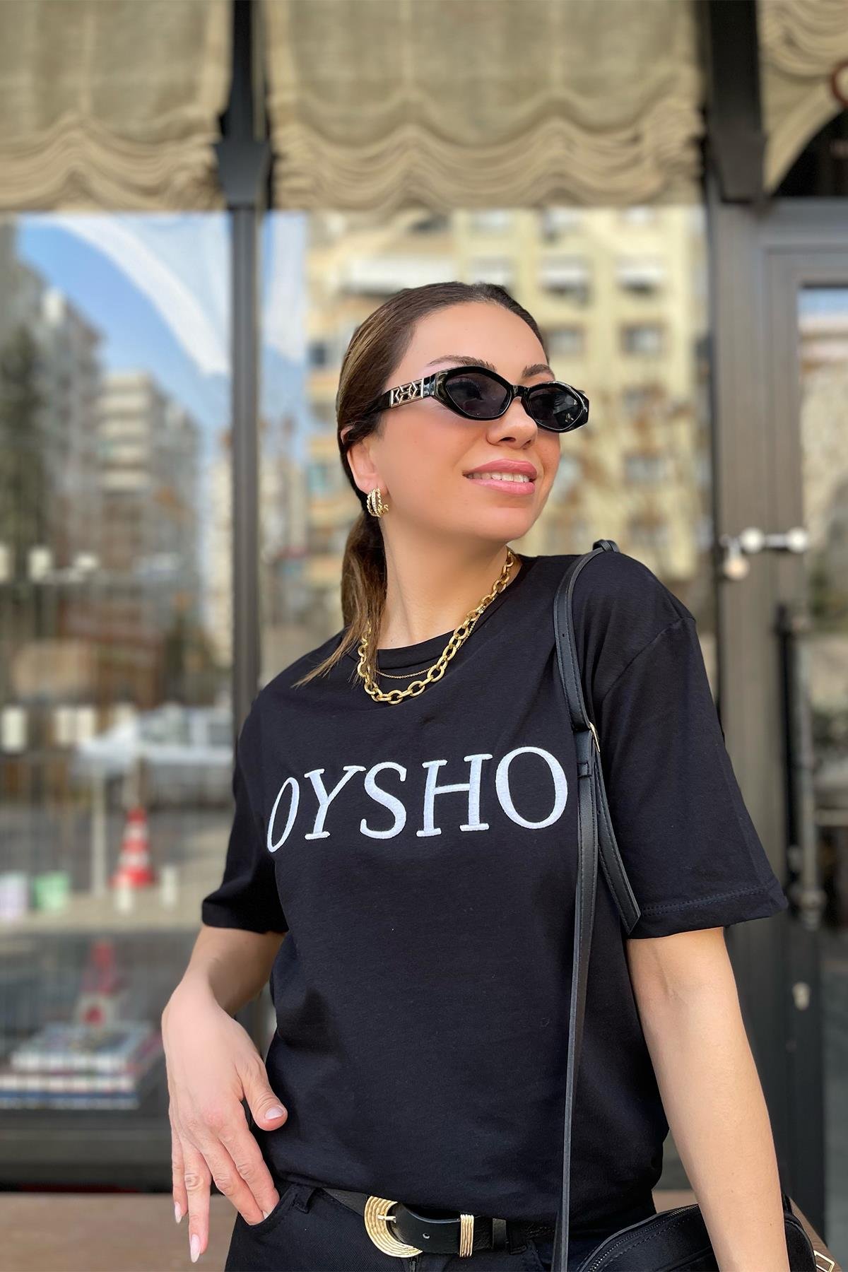 Siyah  Oysho Tshirt