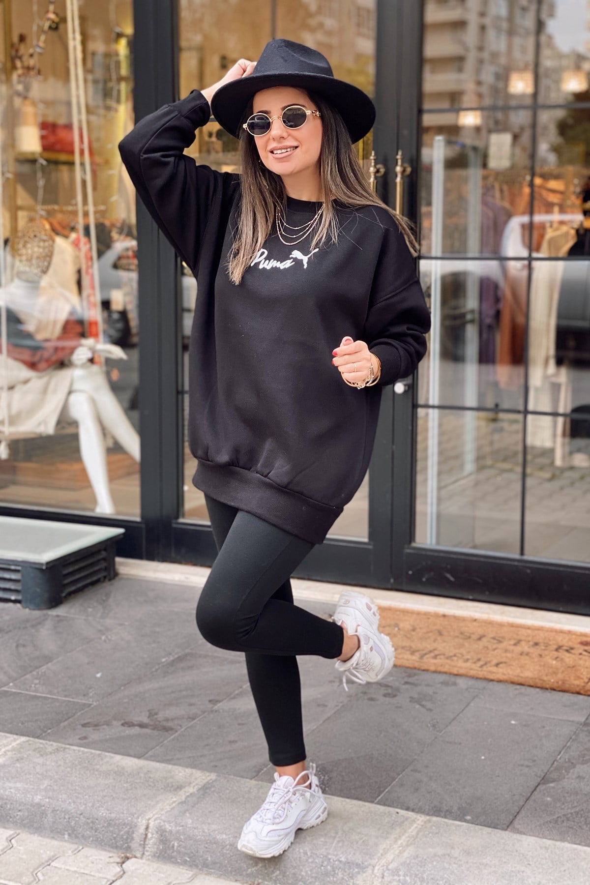 Siyah Puma Sweatshirt