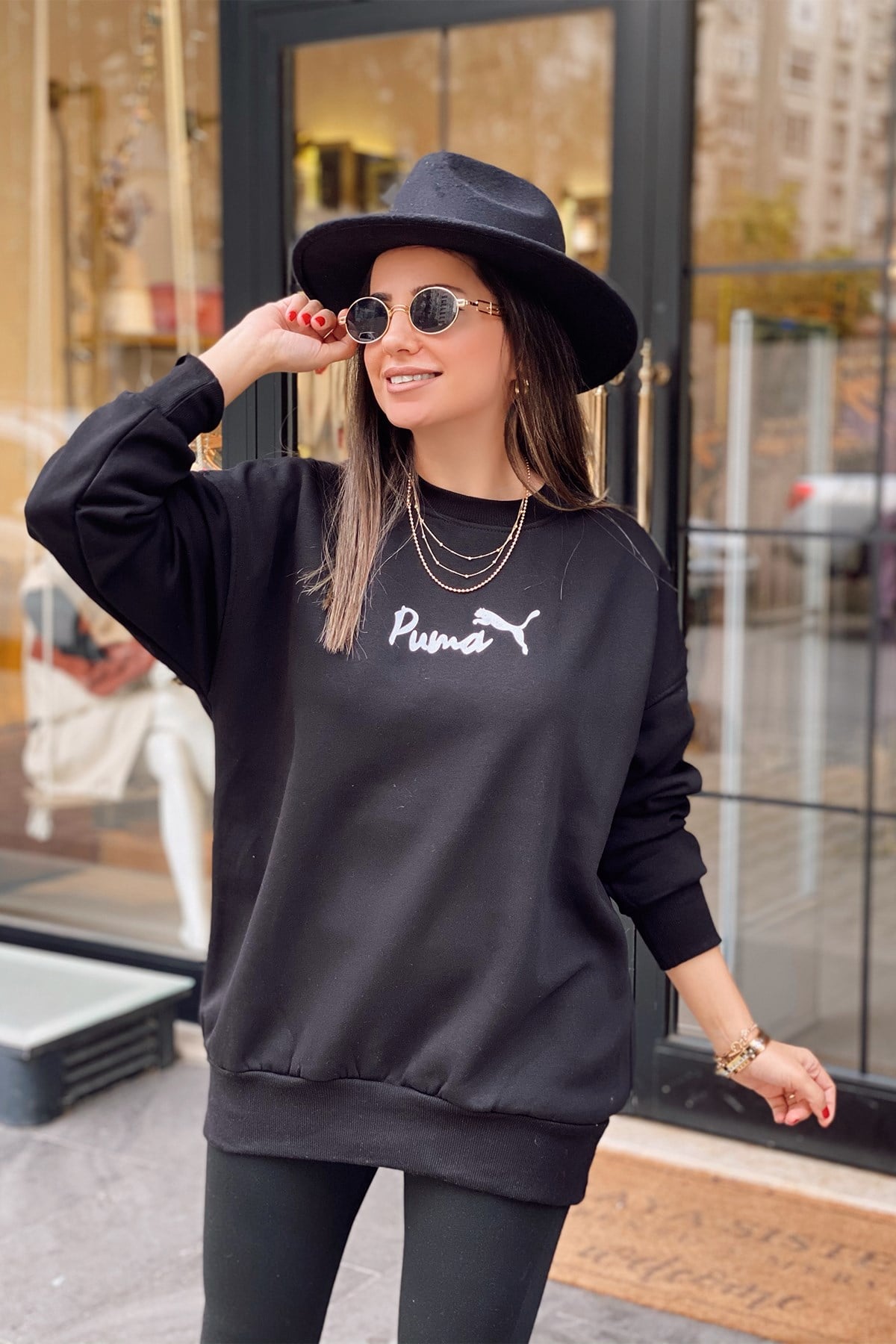 Siyah Puma Sweatshirt