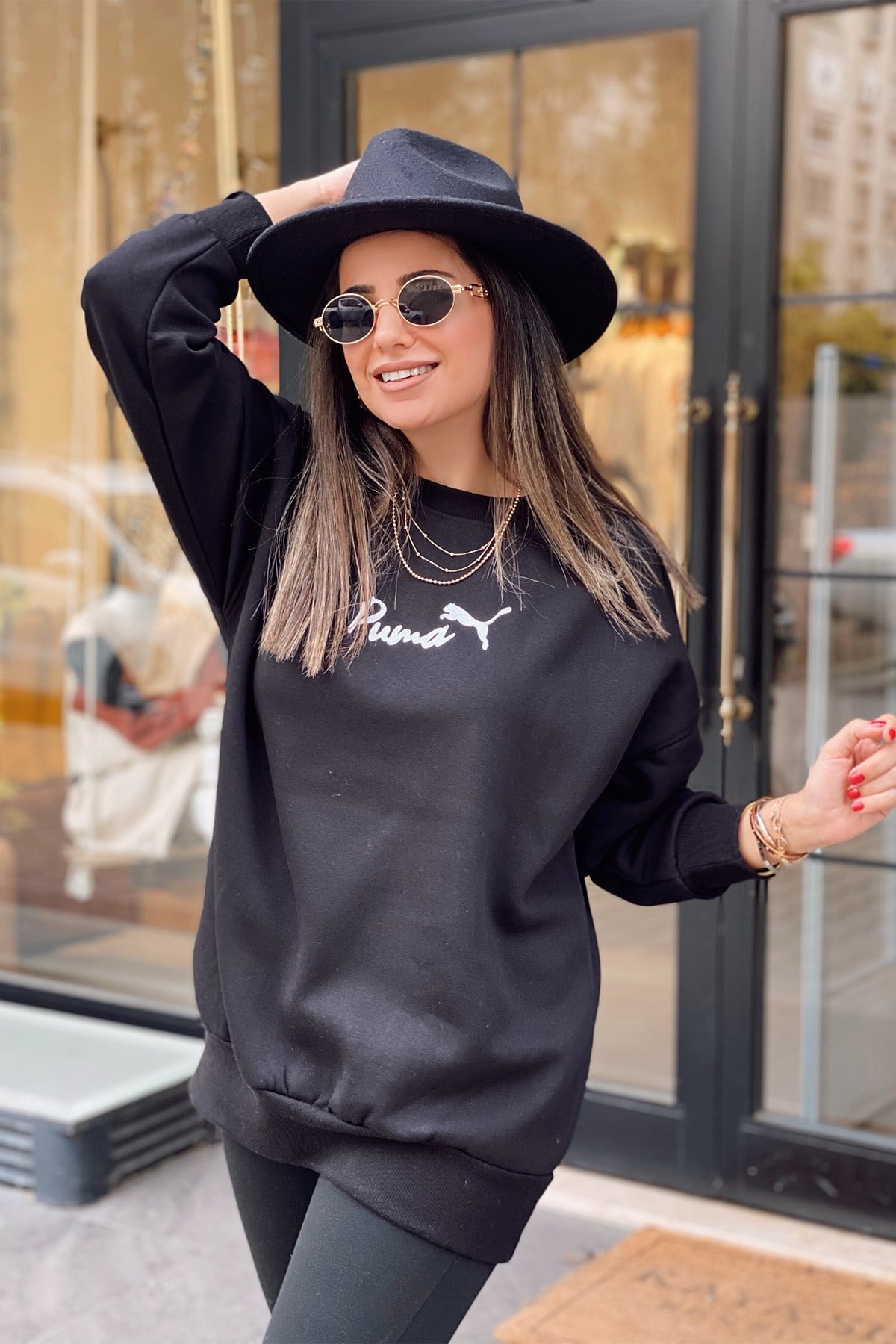 Siyah Puma Sweatshirt