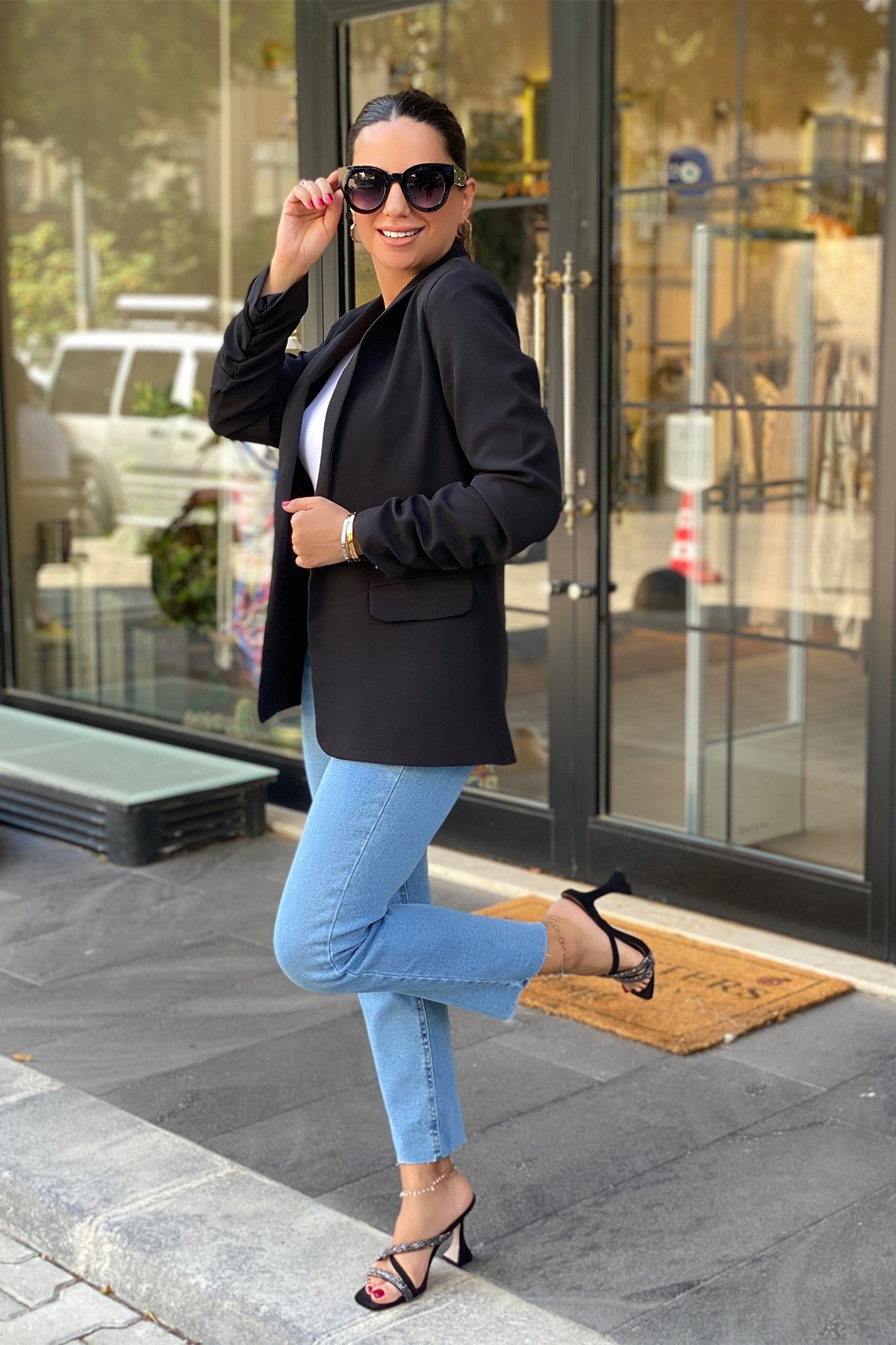 Siyah Renk Blazer Ceket