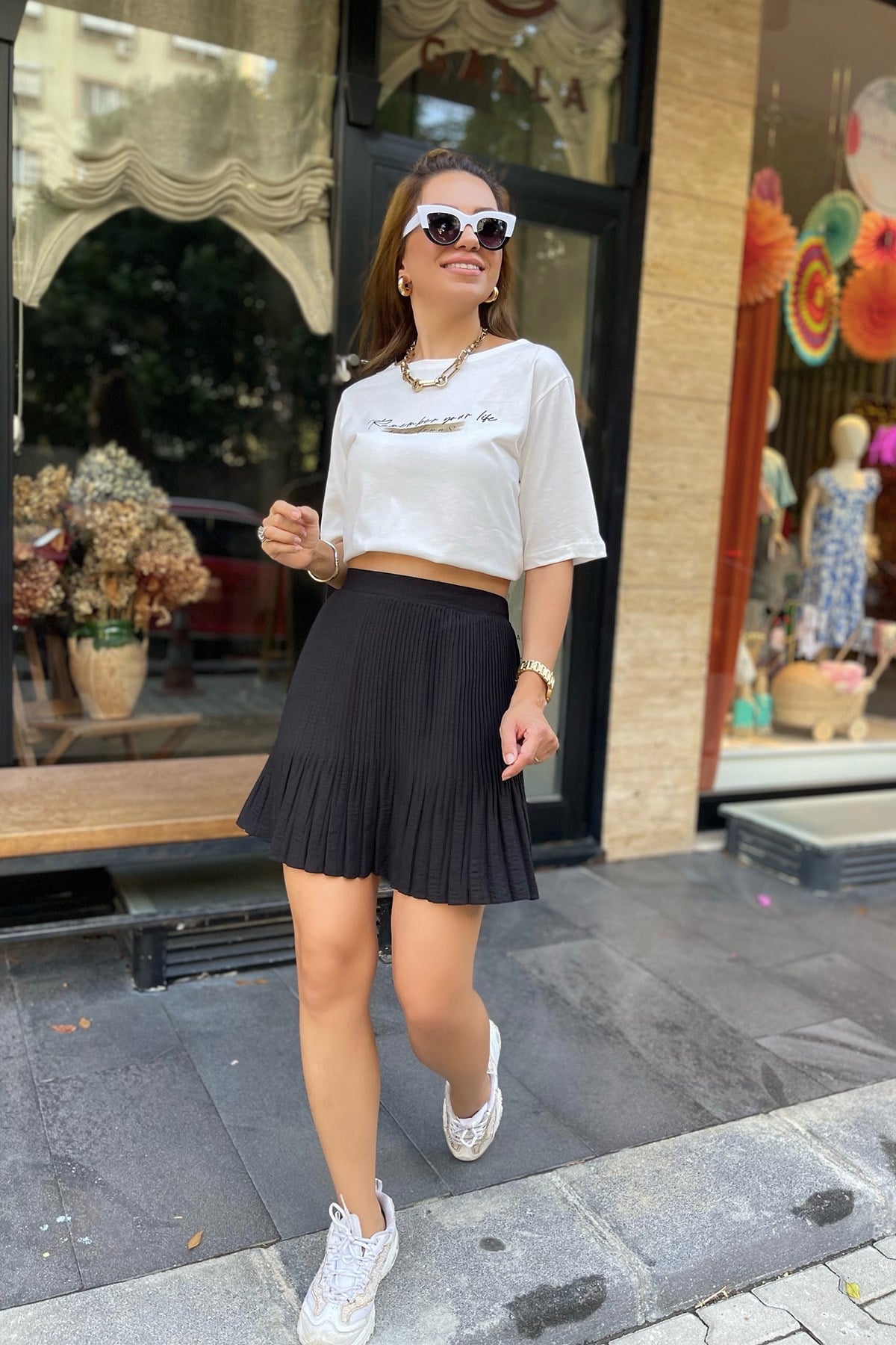 Siyah Şort Etek 
