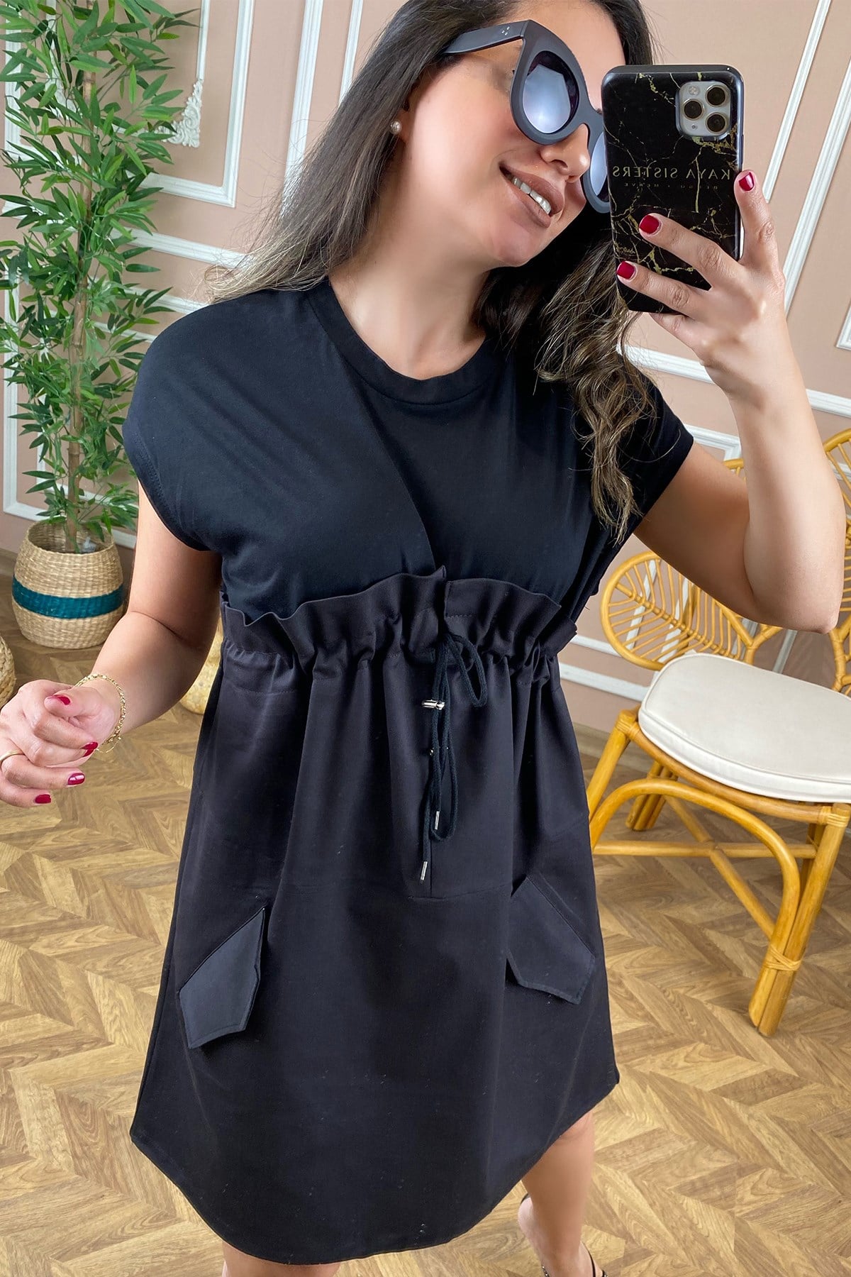Siyah Tunik Elbise