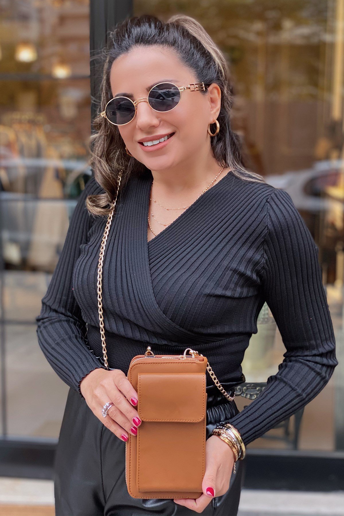 Taba Zincirli Cüzdan Çanta