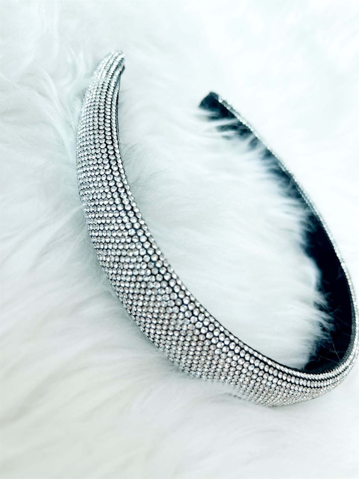 Tasarım Taşlı Silver Taç