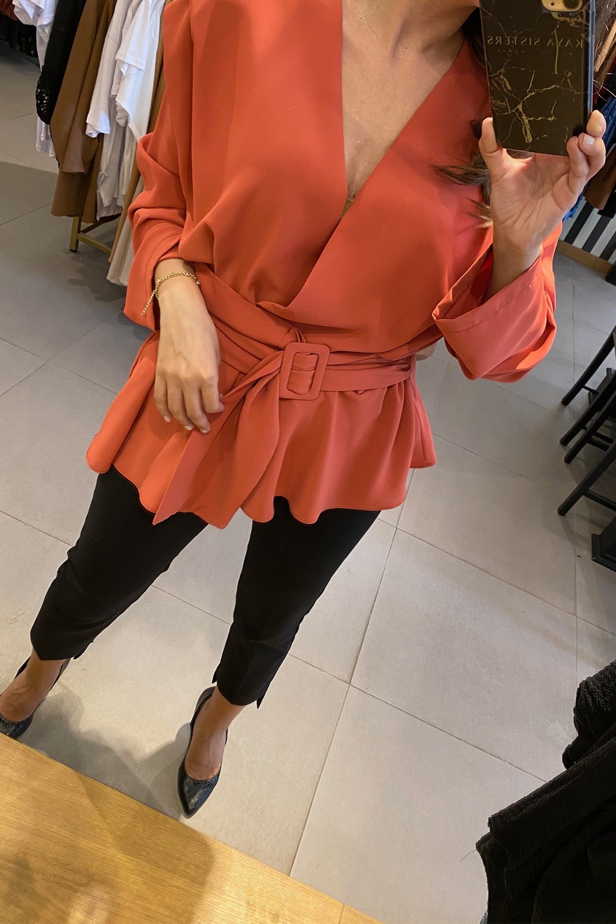 Volanlı Gülkurusu Bluz
