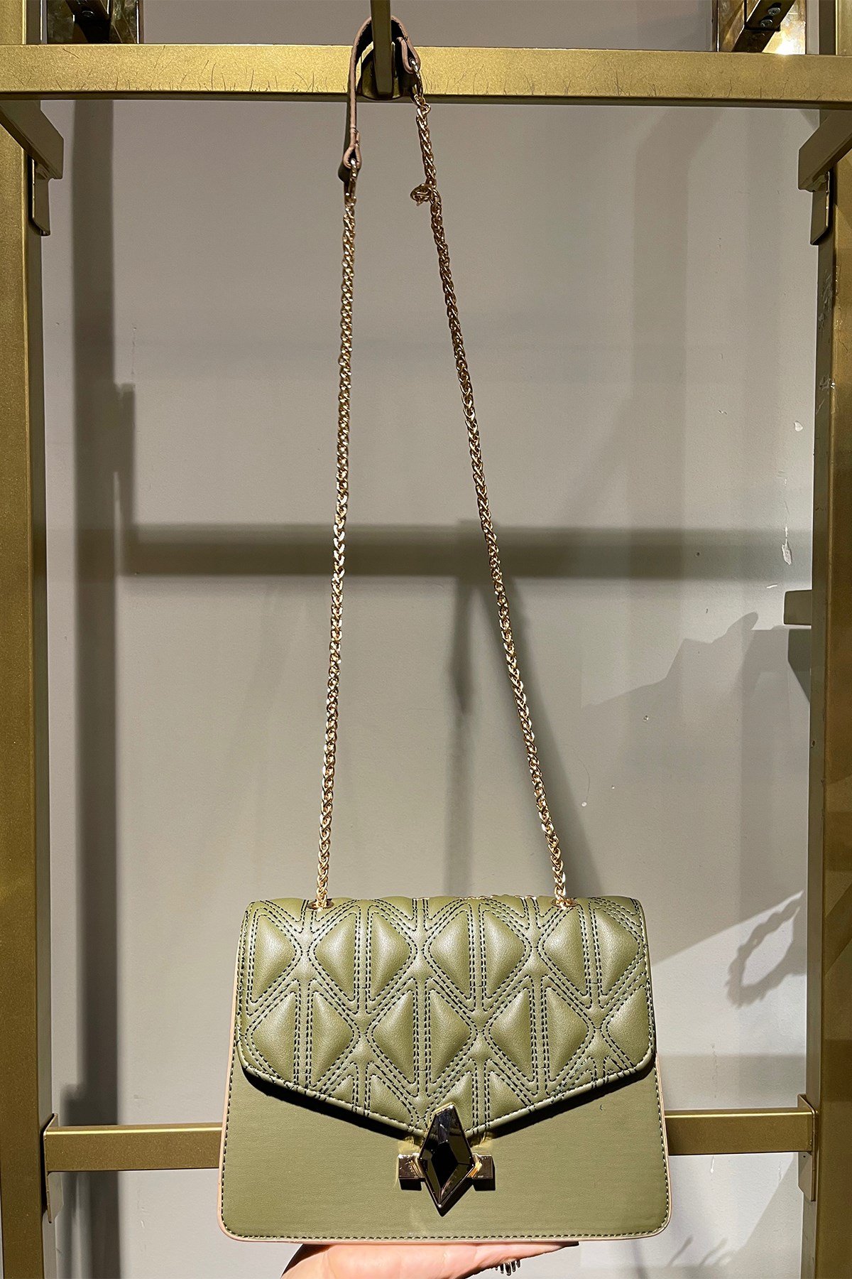 Yeşil Taşlı  Çanta