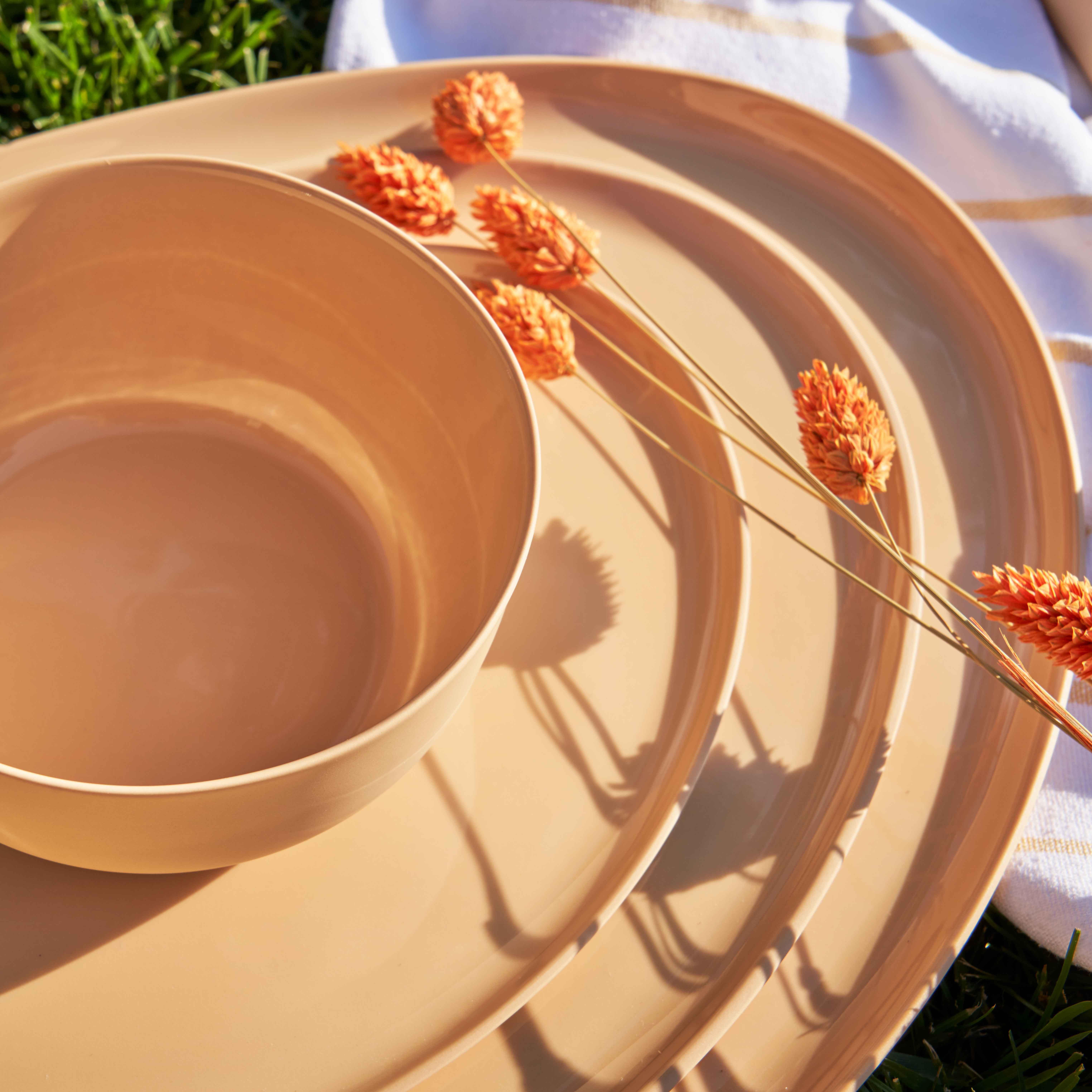 Stone Plate Set Straw