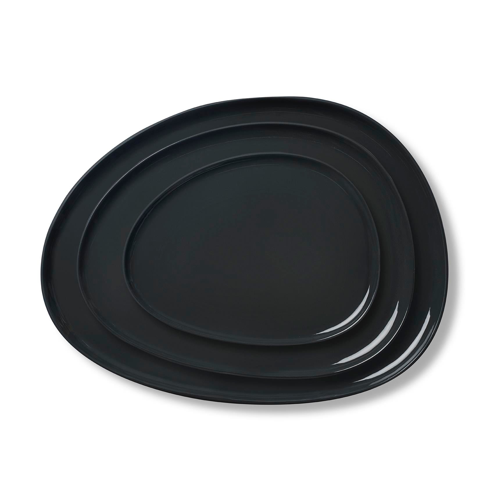 Stone Plate Set Black