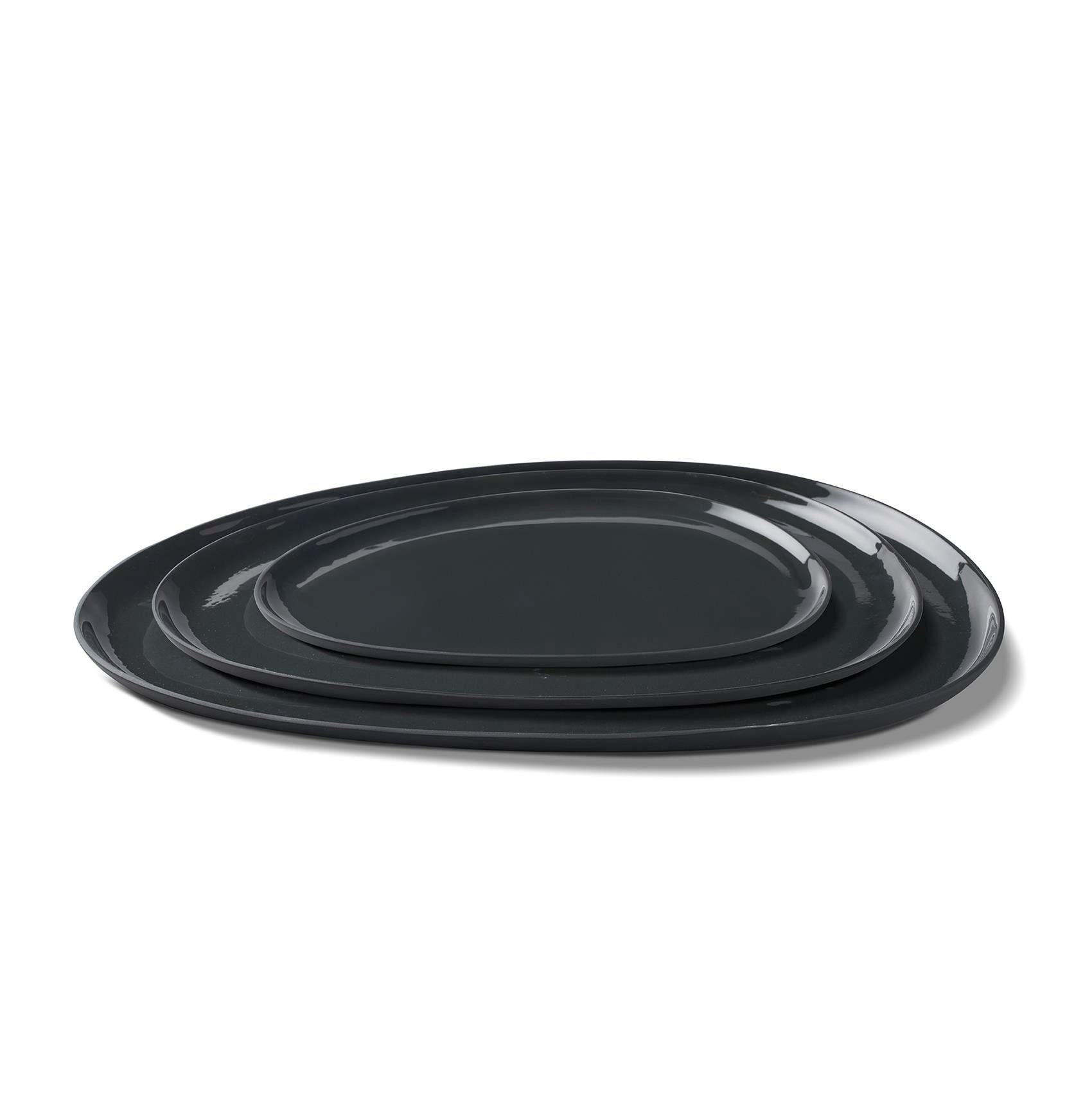 Stone Plate Set Black