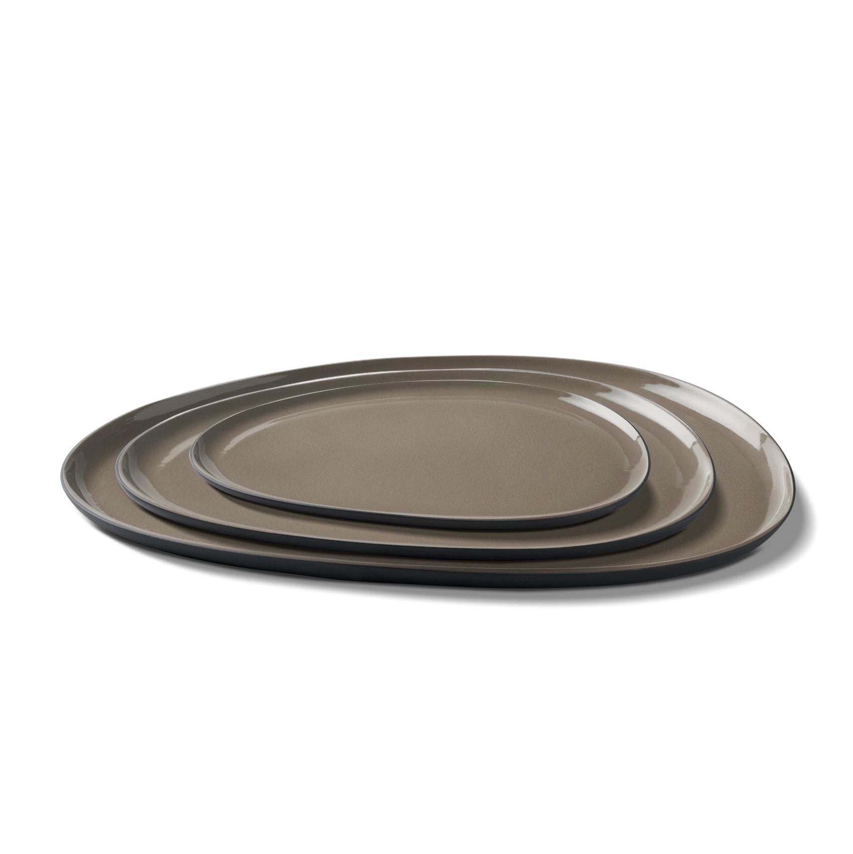 Stone Plate Set Black & Rock