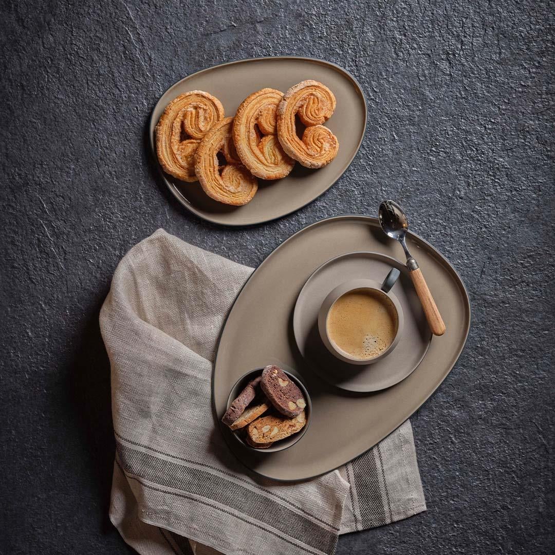 Stone Plate Set Black & Rock