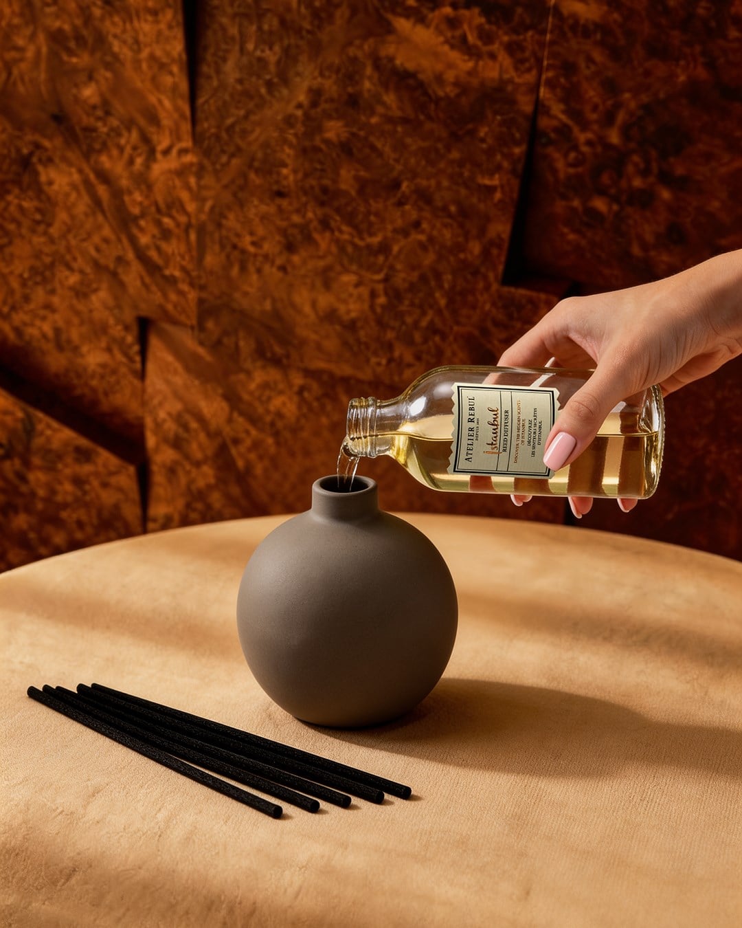 Atelier Rebul X Esma Dereboy Istanbul Reed Diffuser Rock 