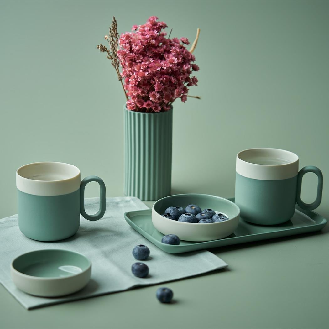 Capsule 2'li Çay Fincan Takımı Nil & Fildişi