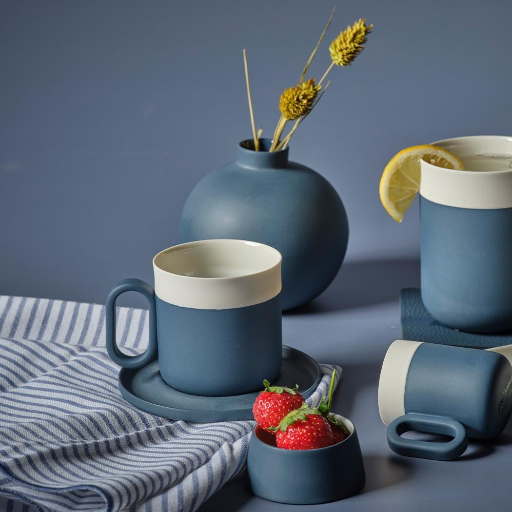 Capsule 2'li Çay Fincan Takımı Okyanus & Fildişi