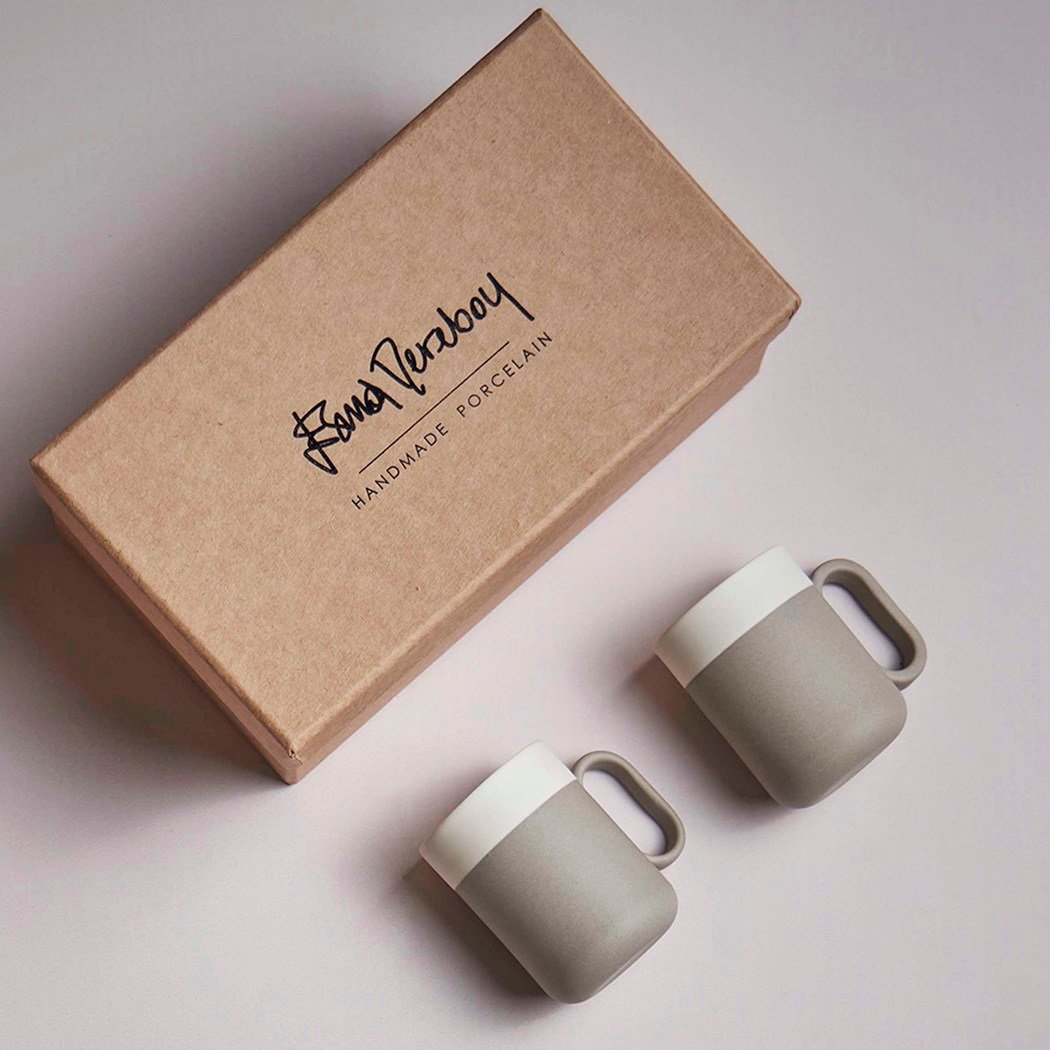 Capsule 2'li Kahve Fincan Takımı Taş&fildişi