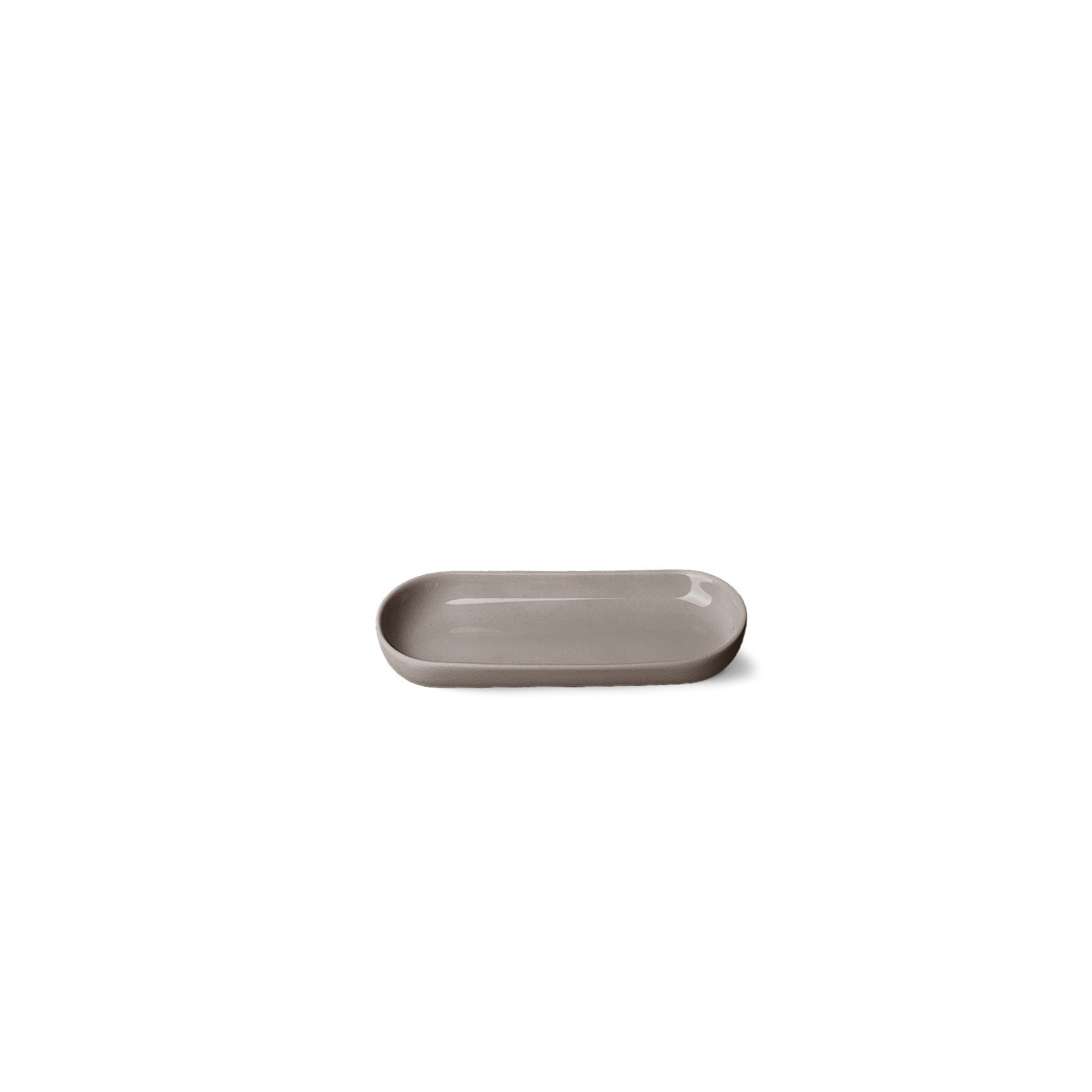 Capsule Ellipse Mini Small Plate Single Colour 10,5 cm Rock