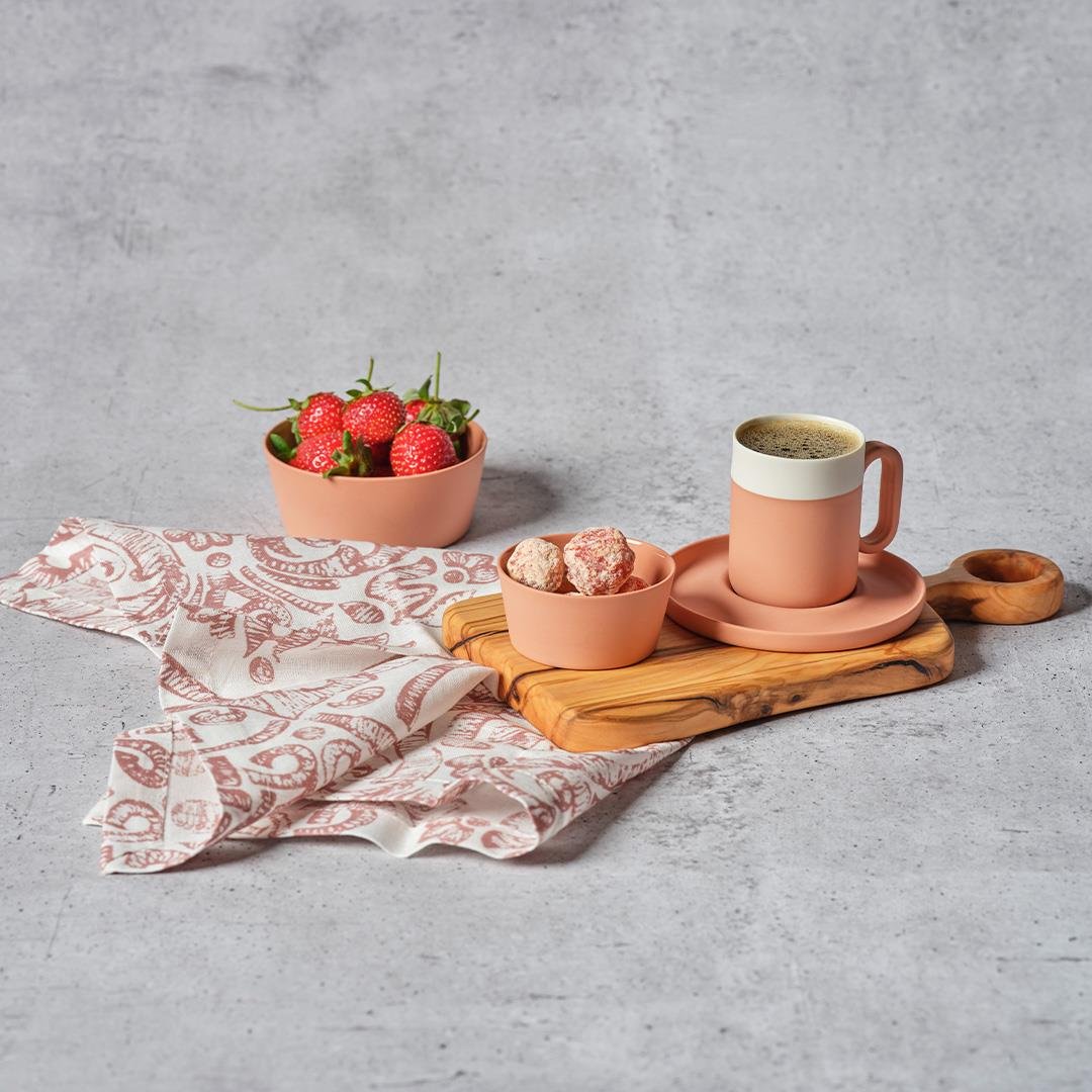 Capsule Kahve Fincanı Mercan & Fildişi