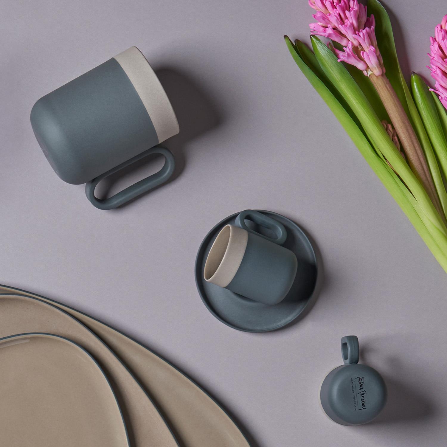 Capsule Kahve Fincanı Siyah & Taş