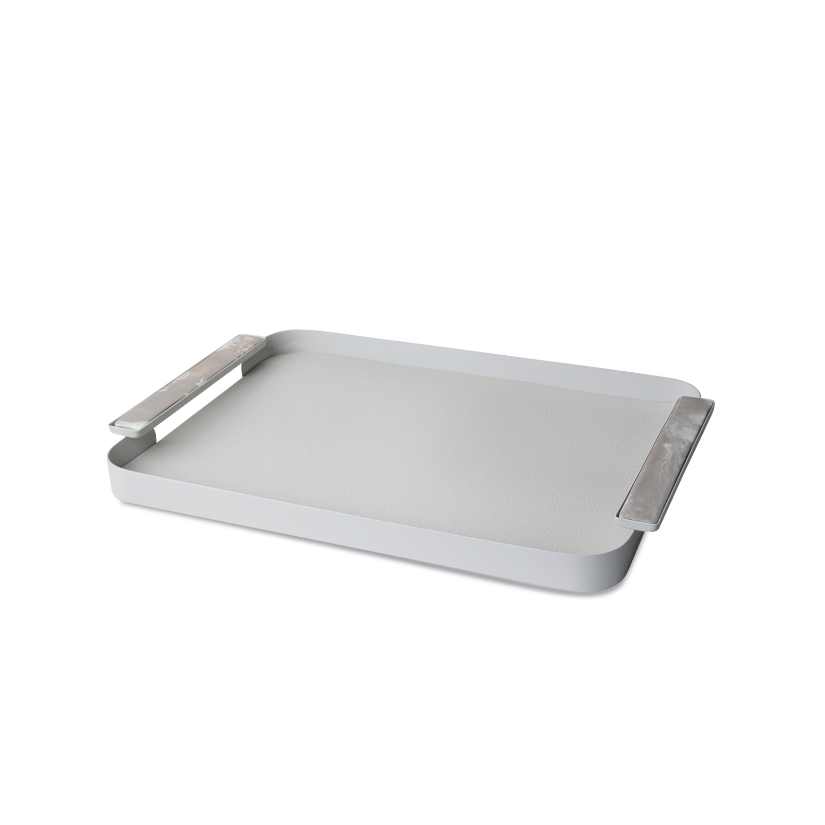 Rectangle Metal Tray Grey 45x30 cm 