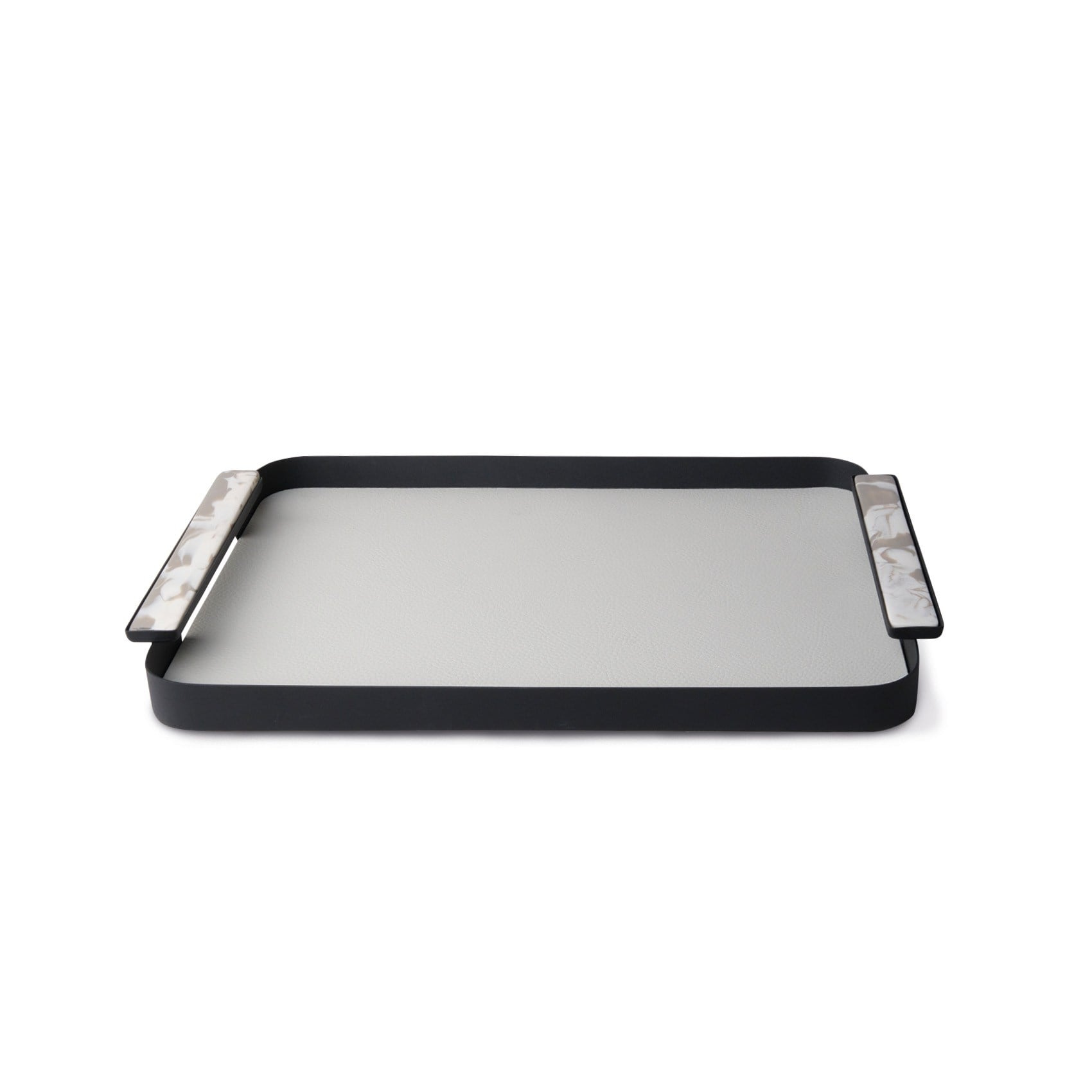 Rectangle Metal Tray Black 45x30 cm 