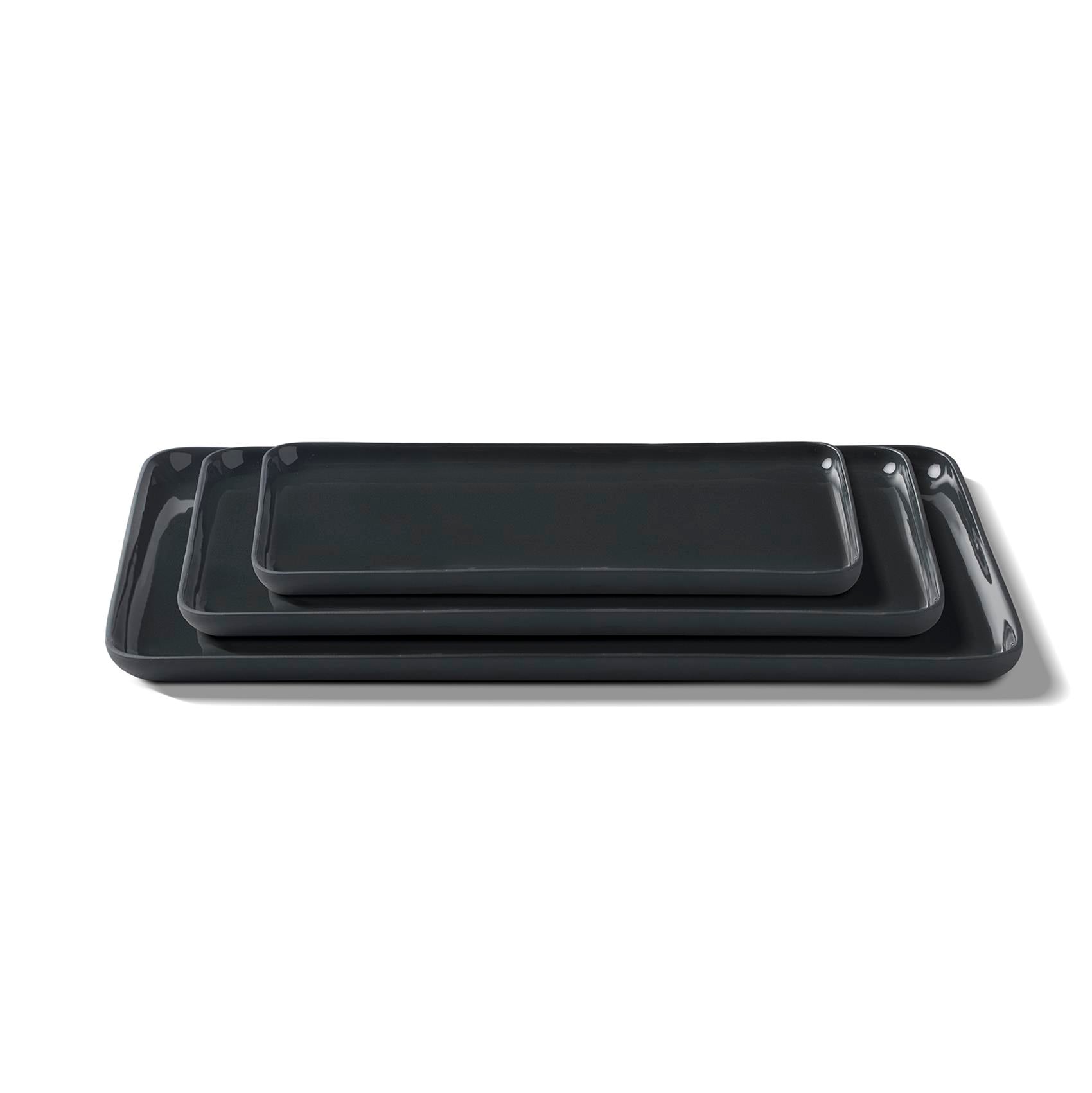 Rectangle Plate Set Black