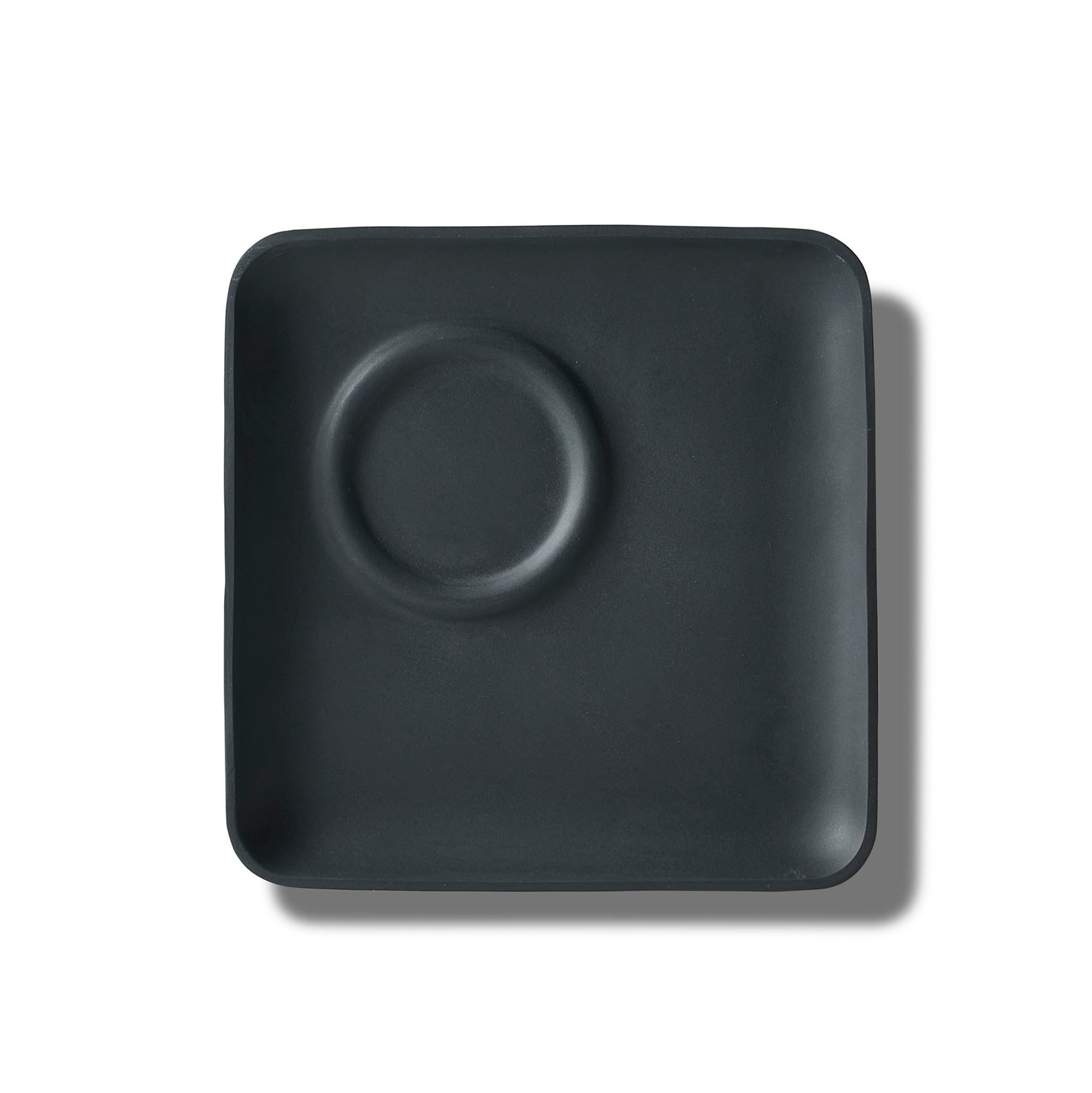 ALPHANUM Espresso Saucer – Single Colour Black