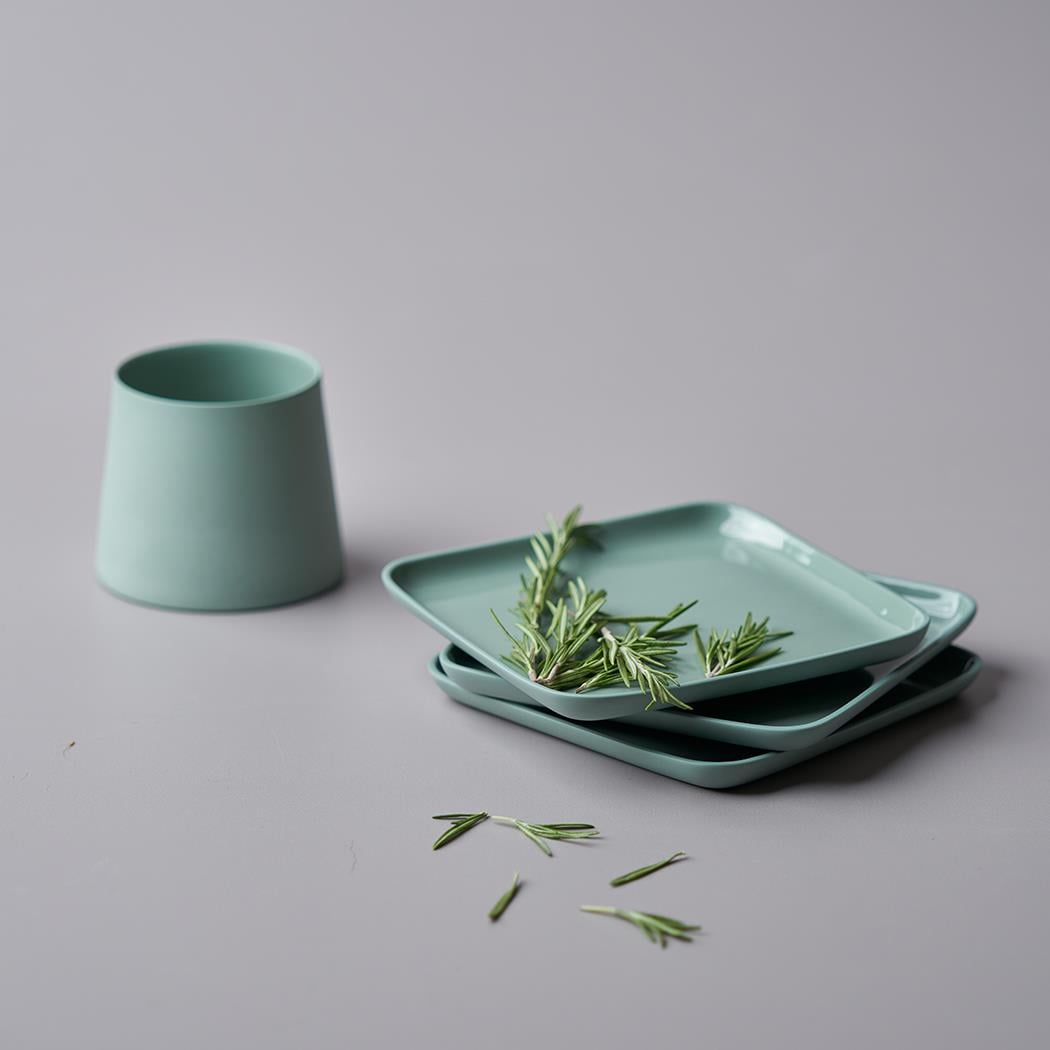 Square Bread Plate Sıngle Colour