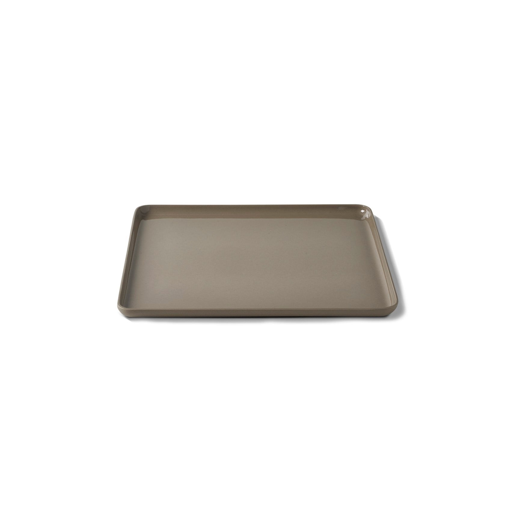 Square Starter Plate Single Colour 21,5 cm Rock