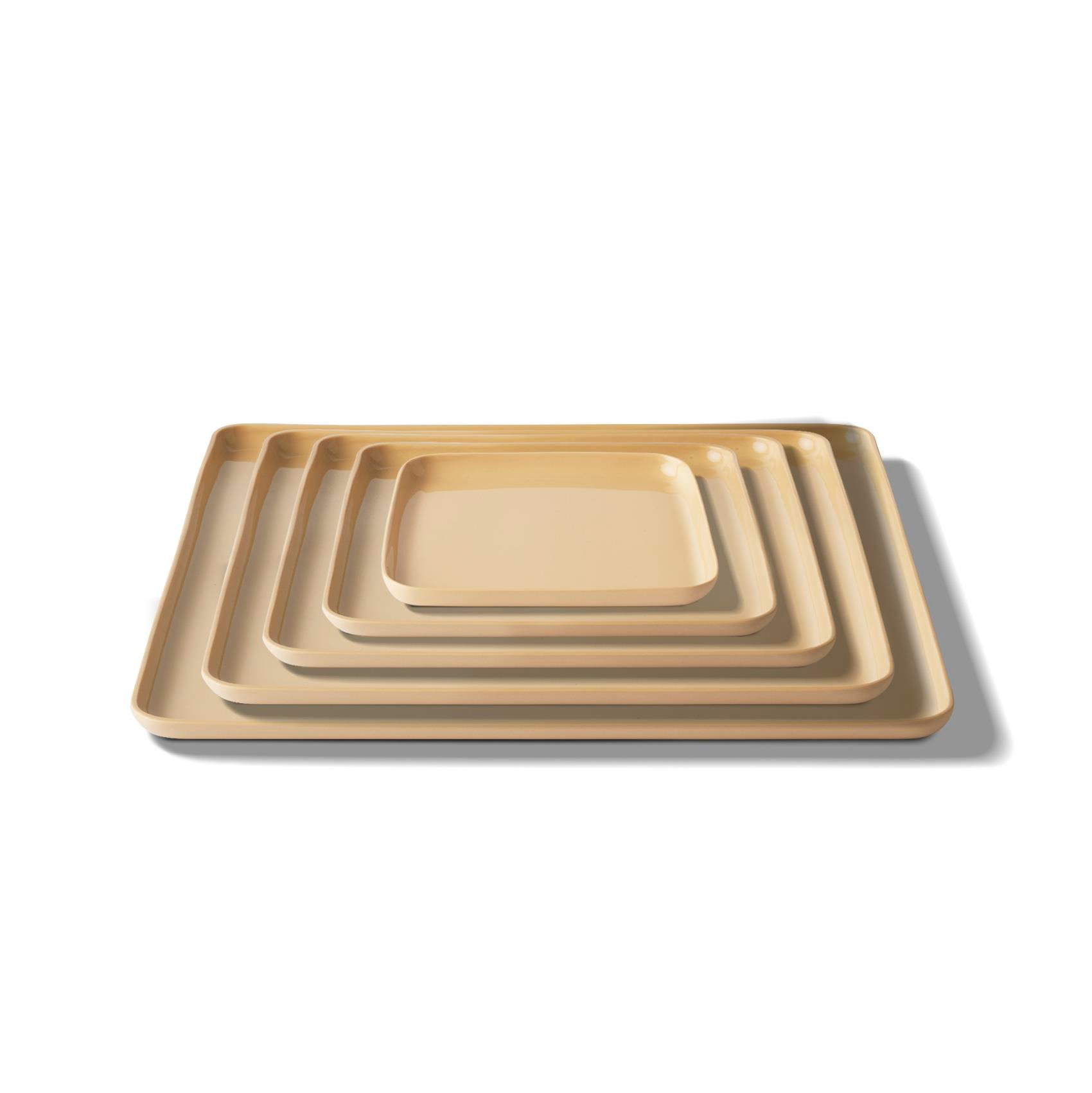 Square Plate Set Straw