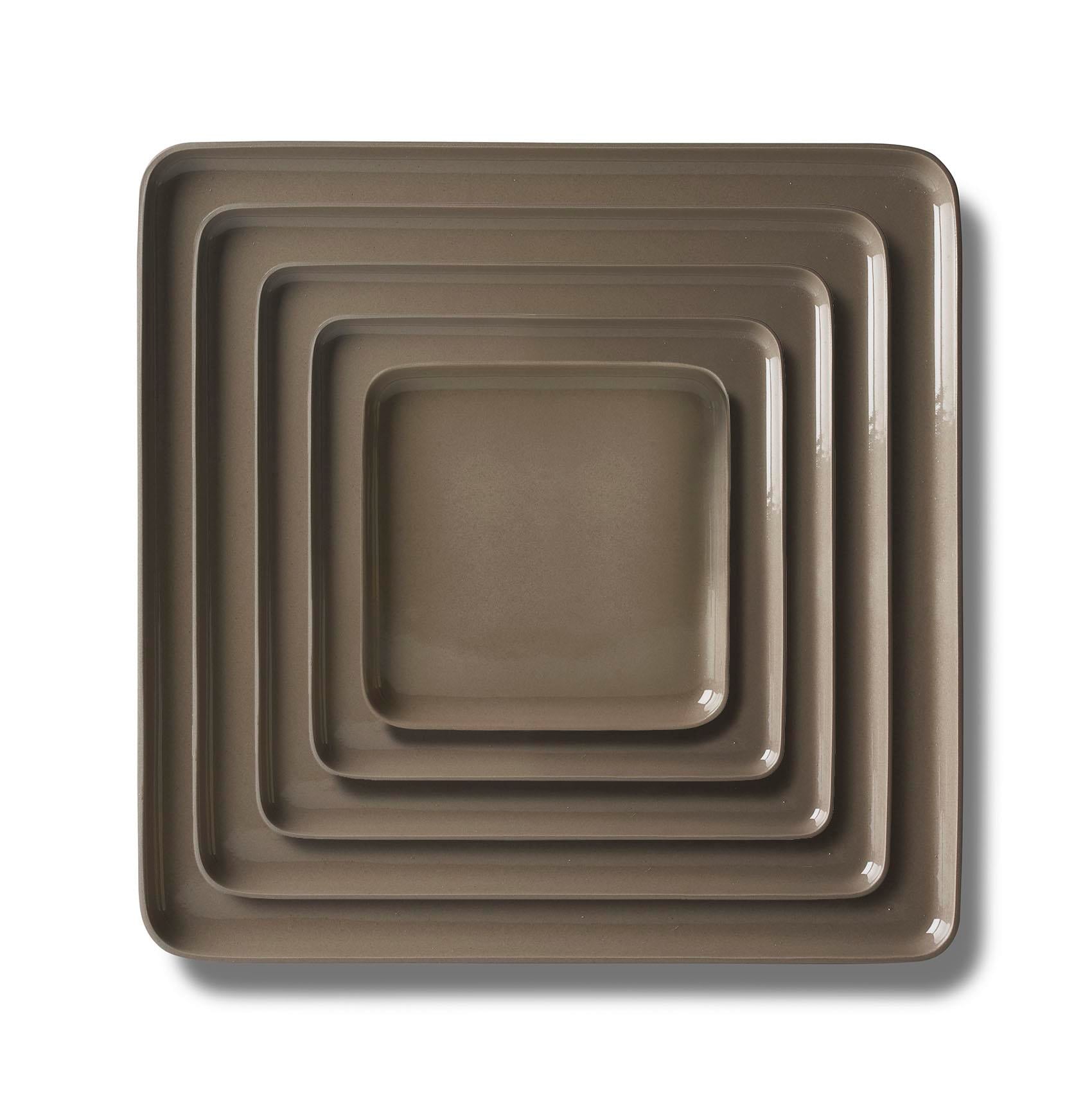 Square Plate Set Rock