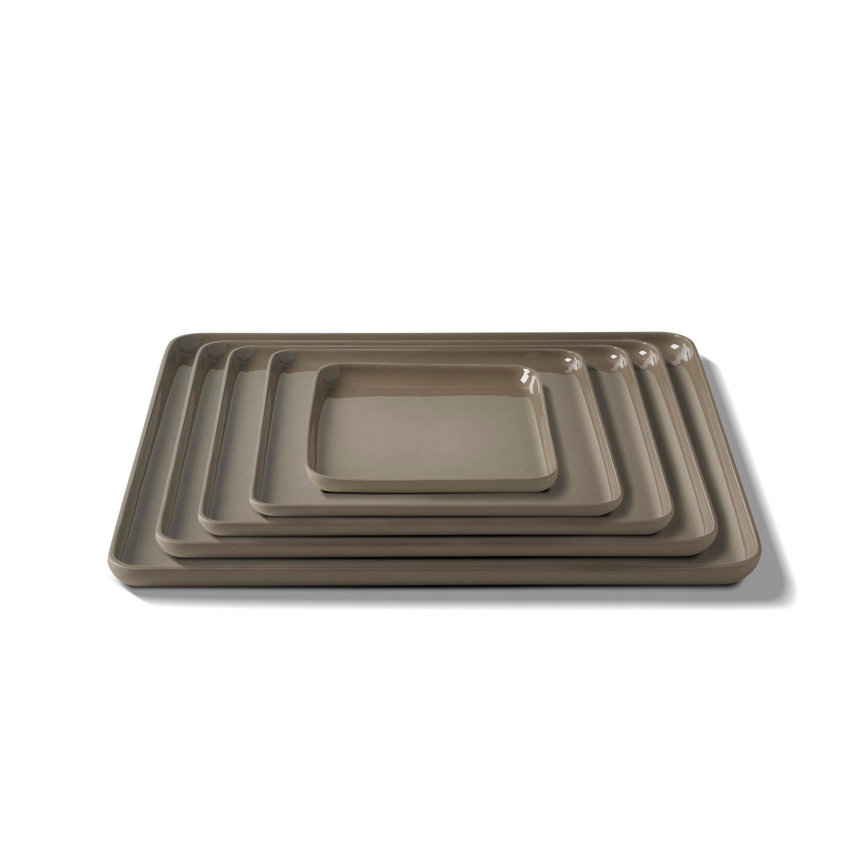 Square Plate Set Rock