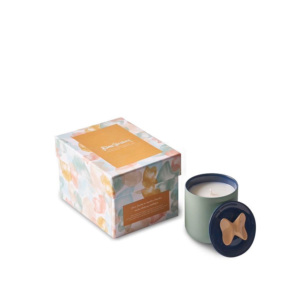 Butterfly Candle Wıth Lıd