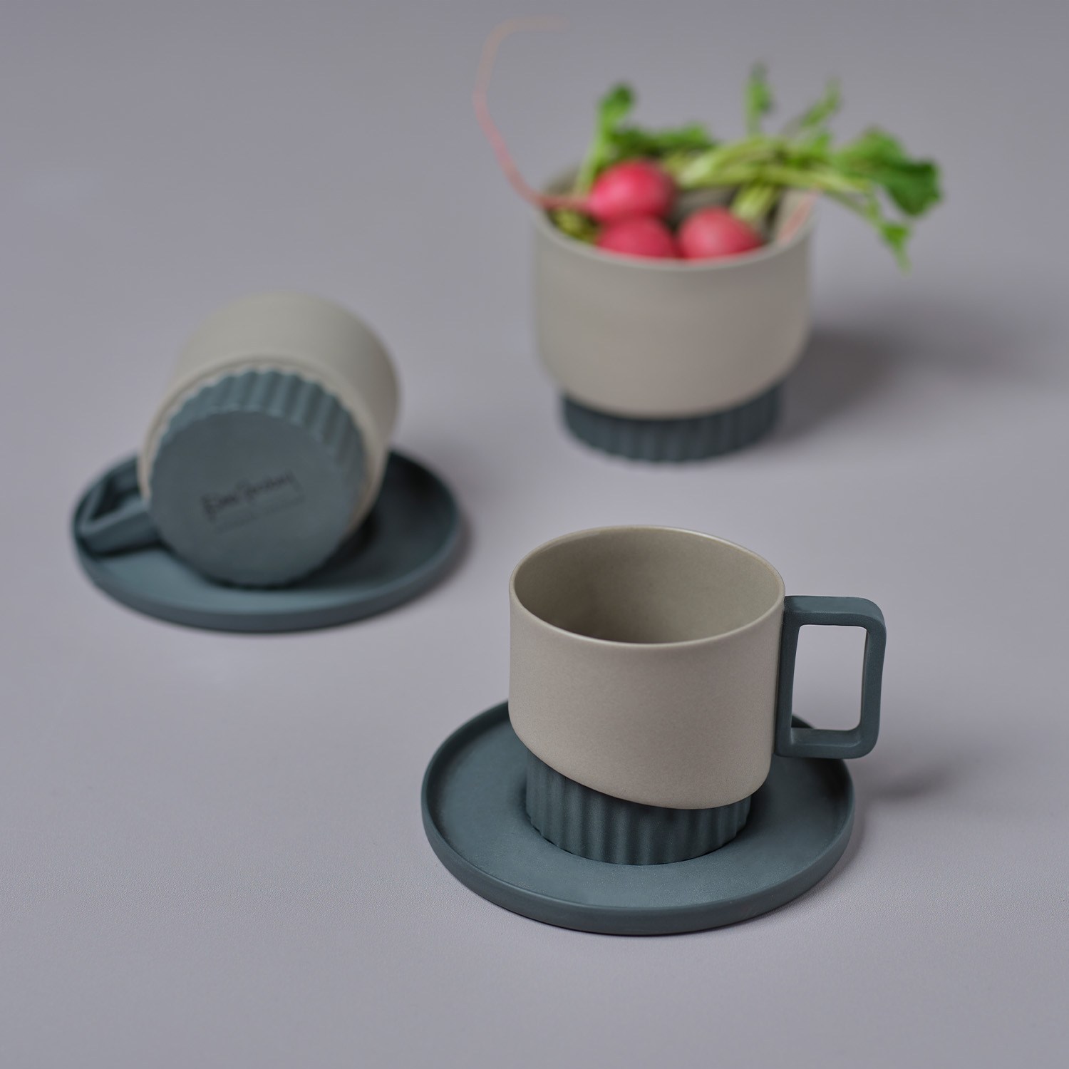 Corinth Coffee/Tea Cup 200 ml Black & Rock