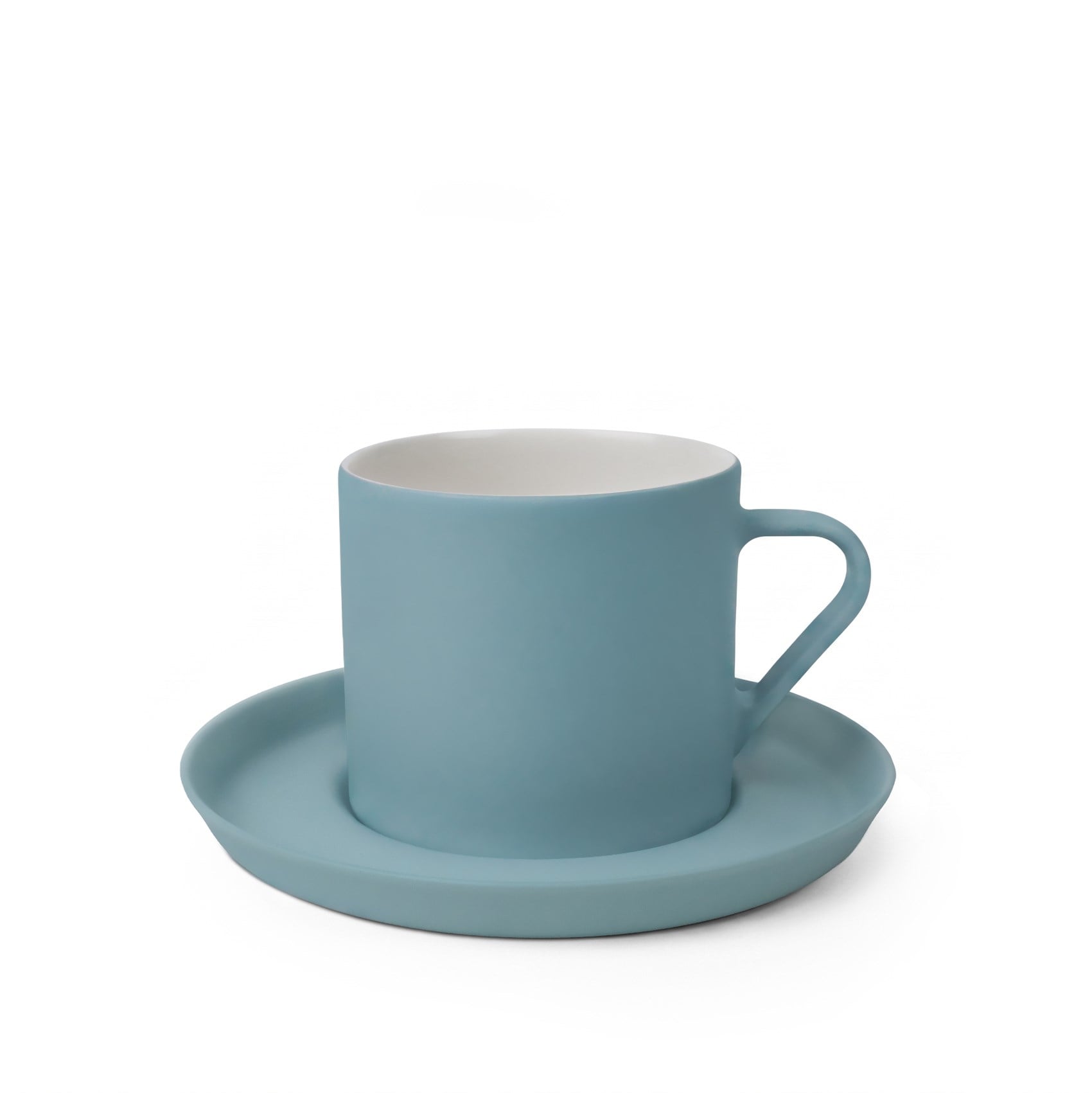 Nest Tabaklı Kahve/Çay Fincanı 250 ml Aqua-Aqua&Fildişi