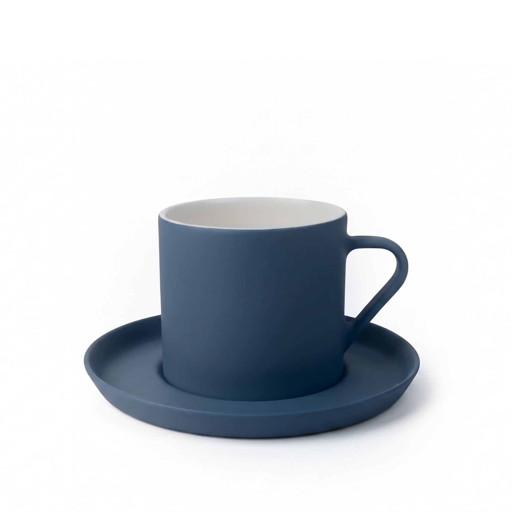 Nest Tabaklı Kahve/Çay Fincanı 250 ml Okyanus-Okyanus&Fildişi