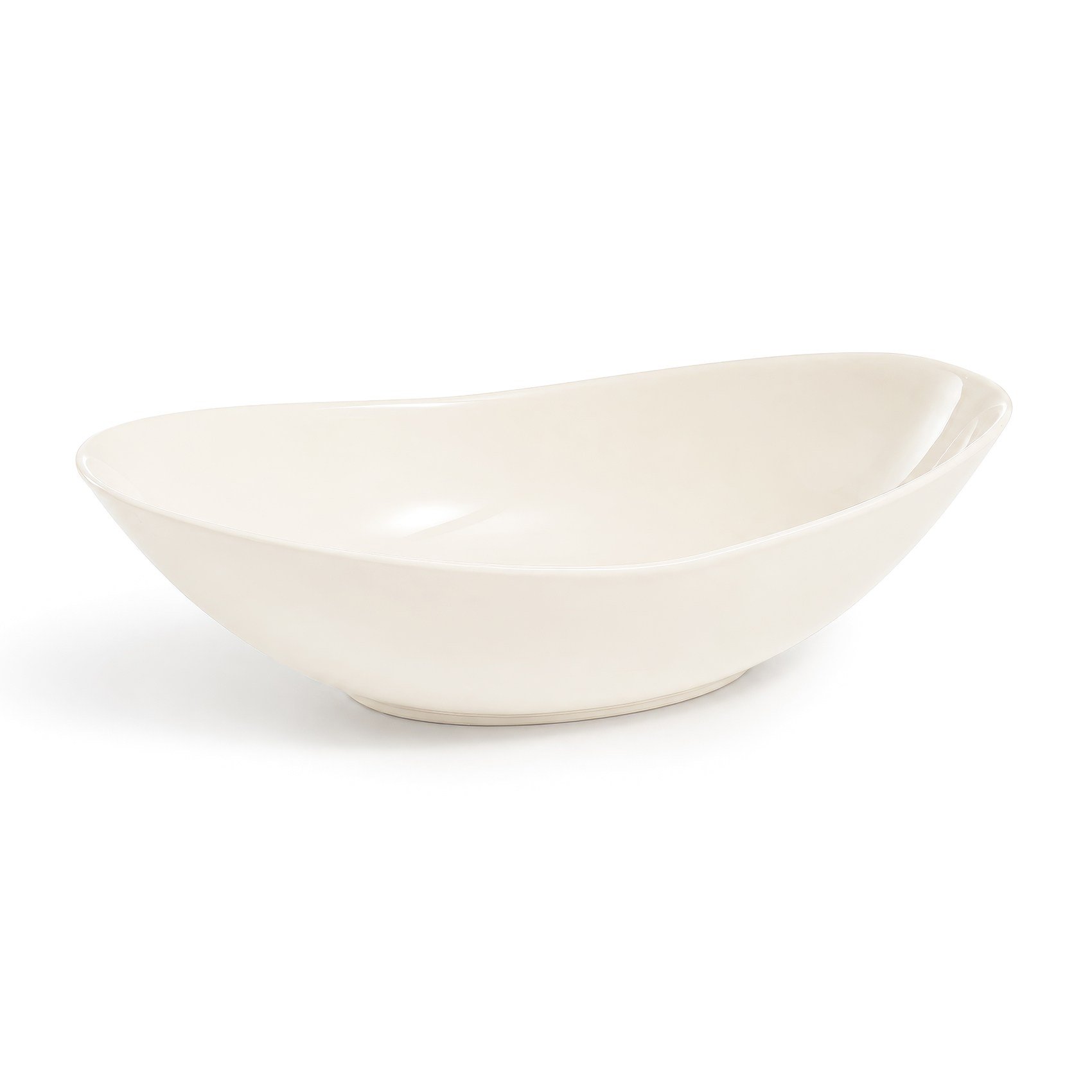 Ellipse Large Serving Bowl Single Colour 38 cm Ivory