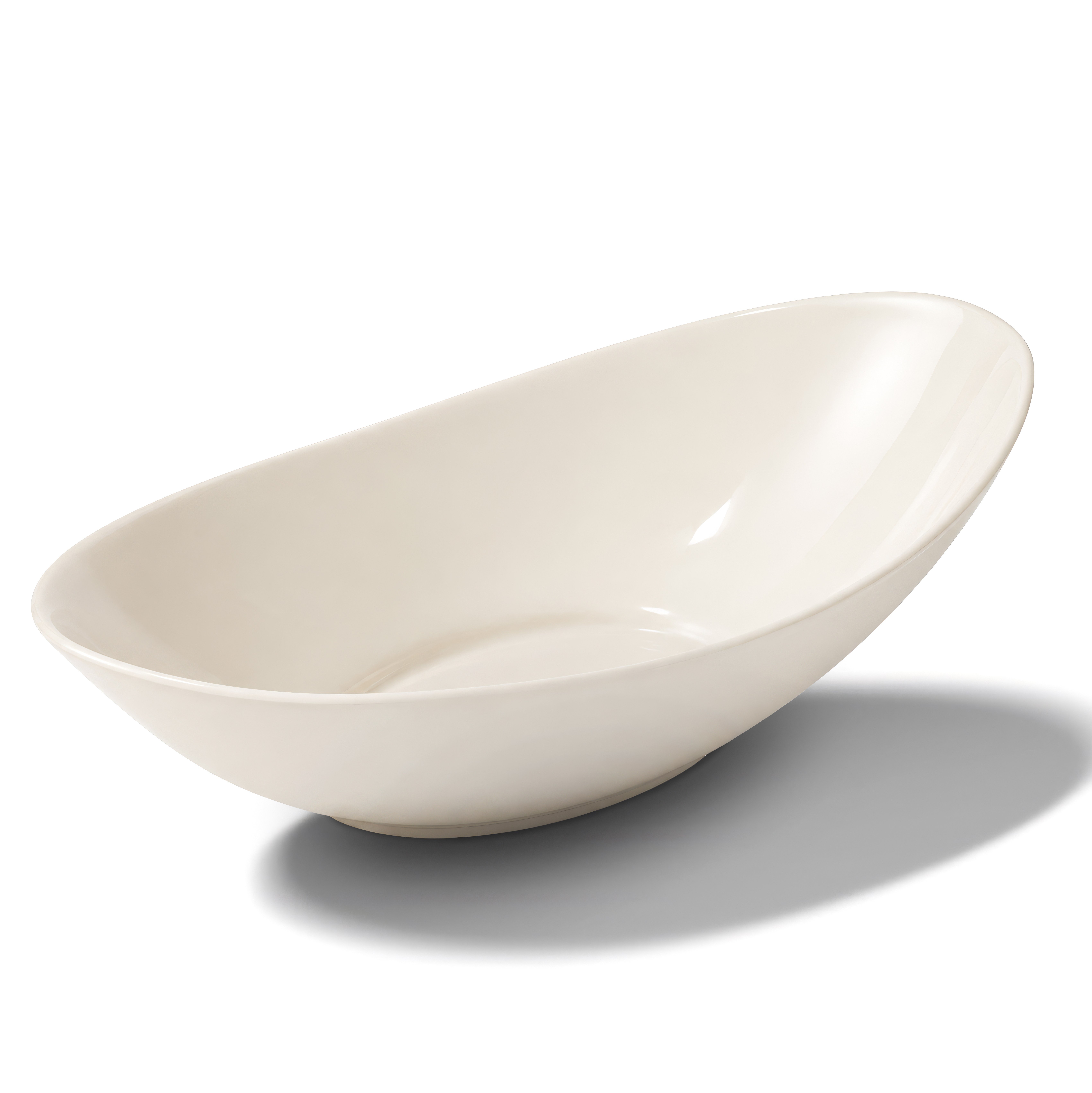 Ellipse Large Serving Bowl Single Colour 38 cm Ivory