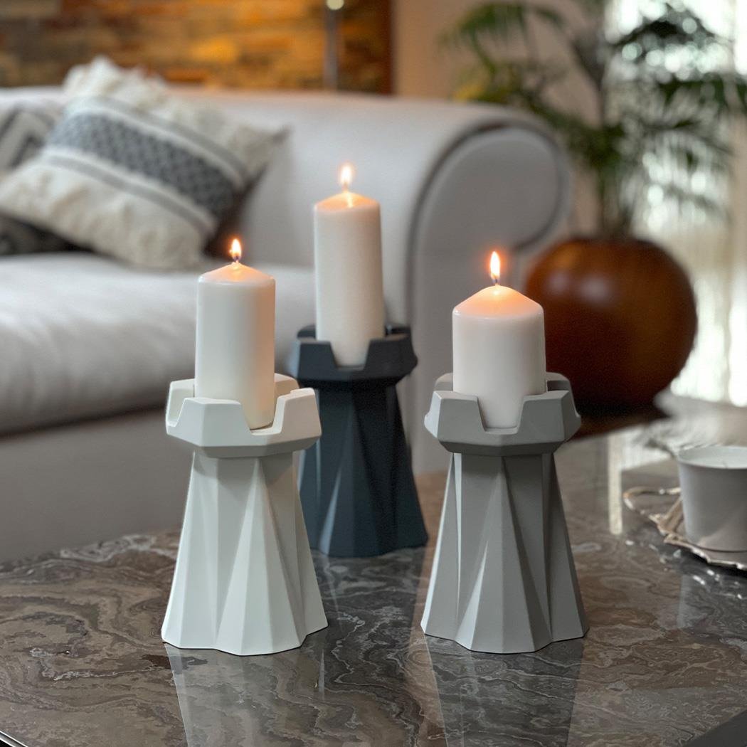 Chess Rook Candle Holder Rock