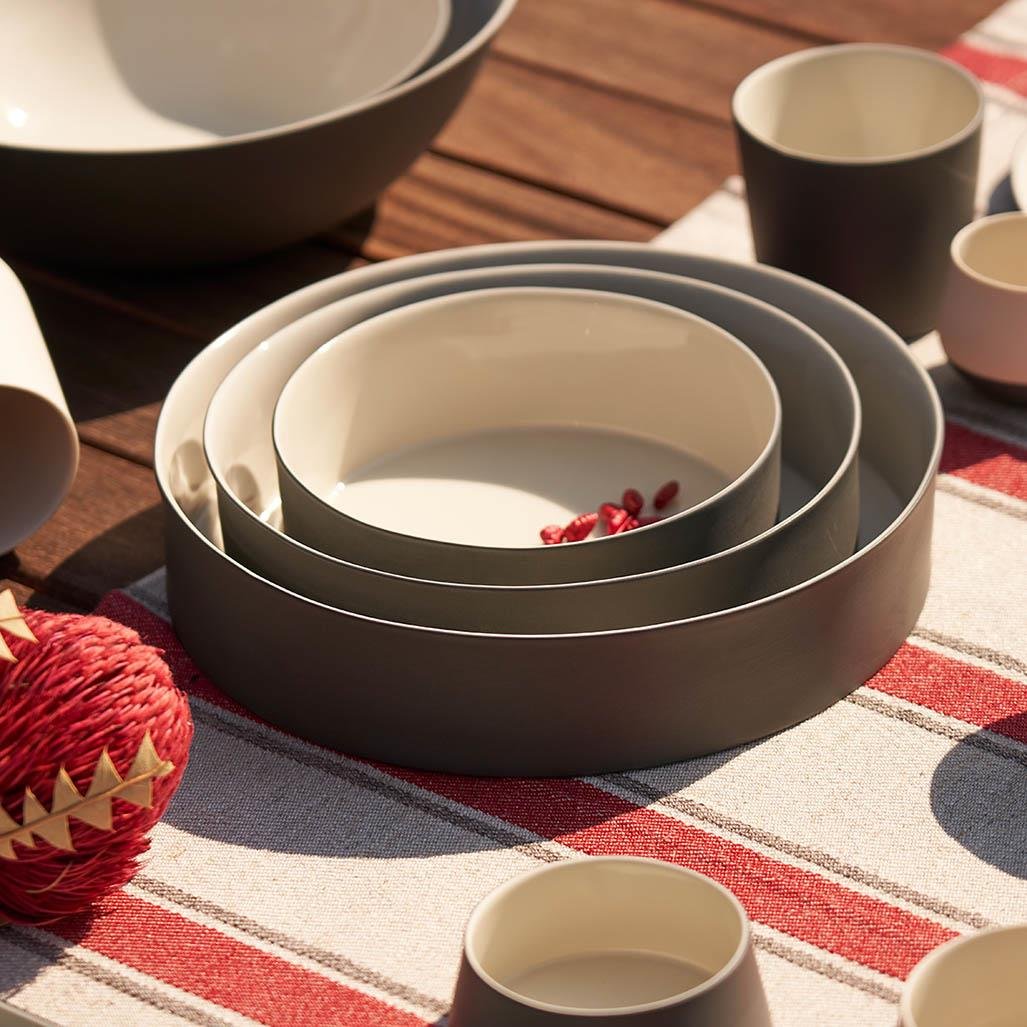 Cylınder Medıum Bowl Double Colour