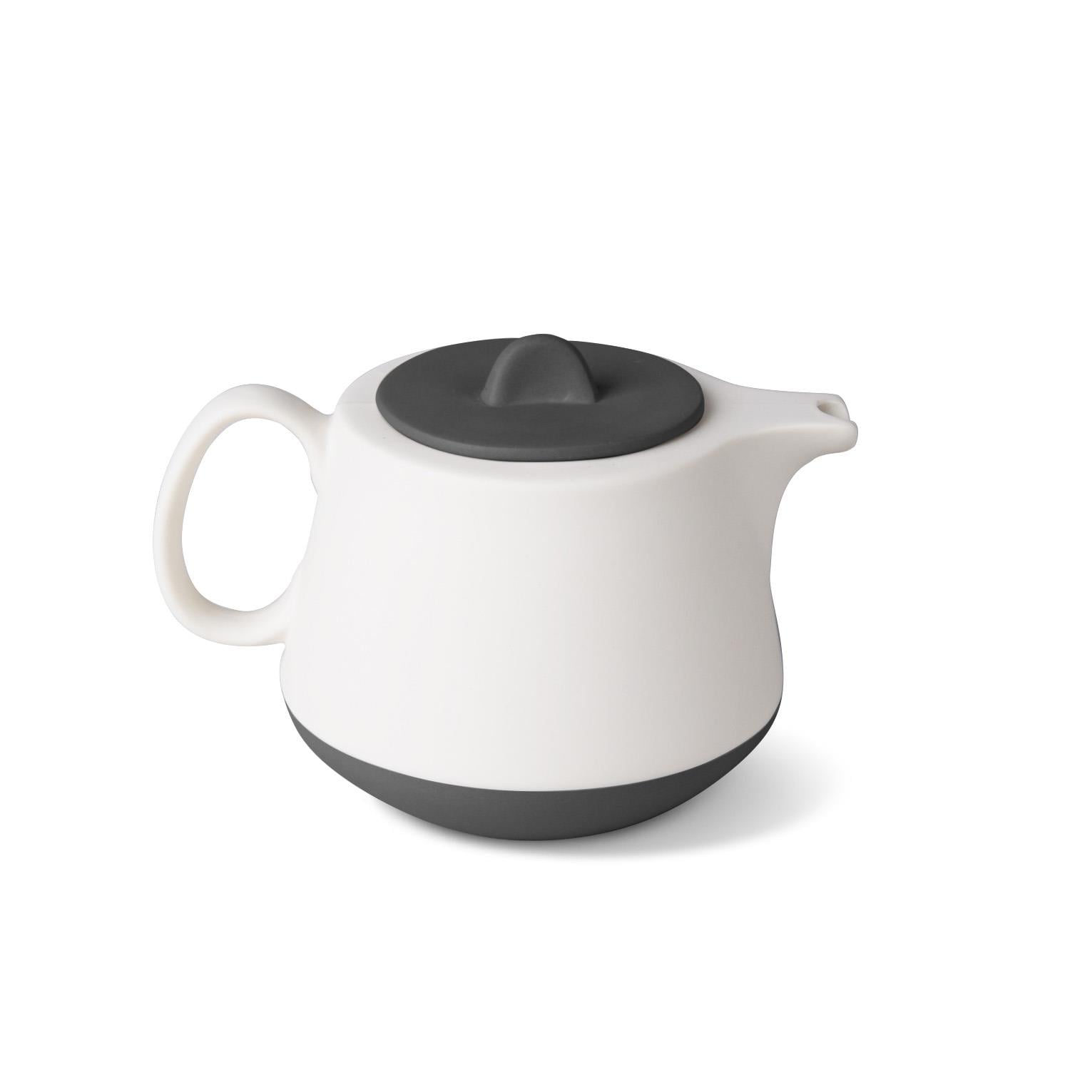 Tube Collection Teapot with Strainer Black & Black-Ivory 