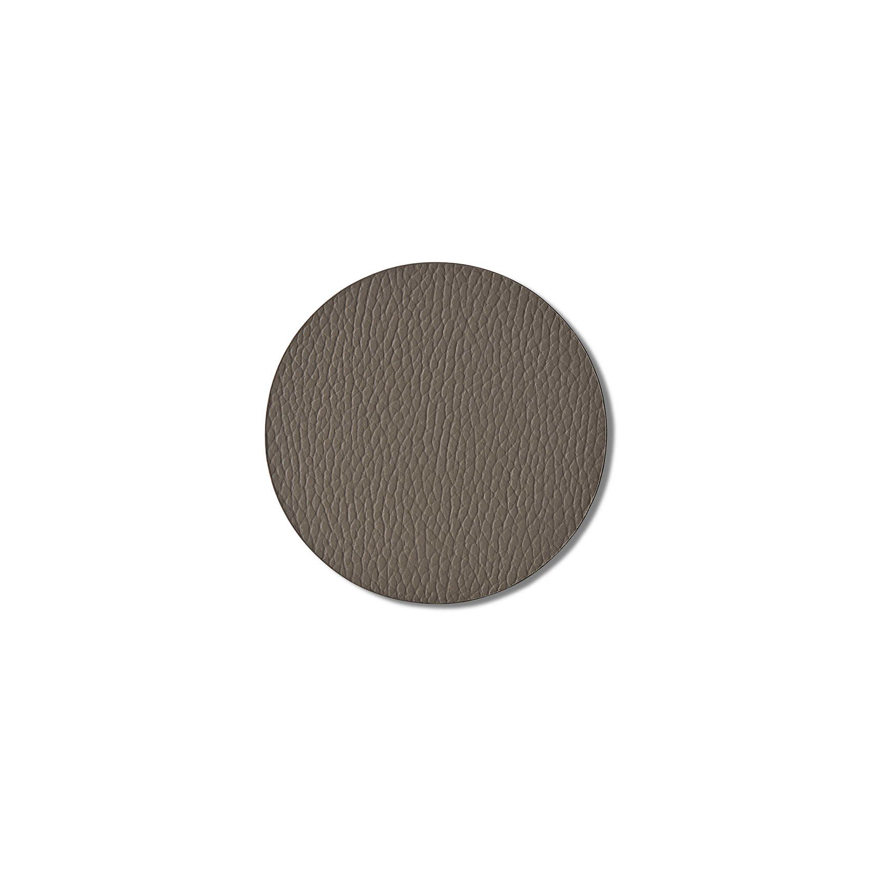 Art of Leather Round-Shaped Glass Mat Set of 4 Rock 