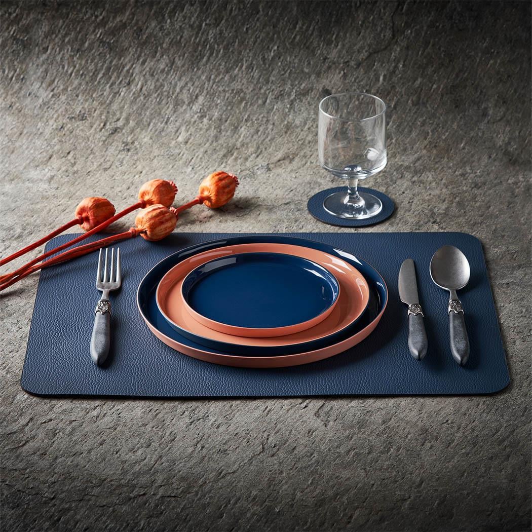 Yuvarlak Pasta Tabağı Çift Renk CORAL&OCEAN