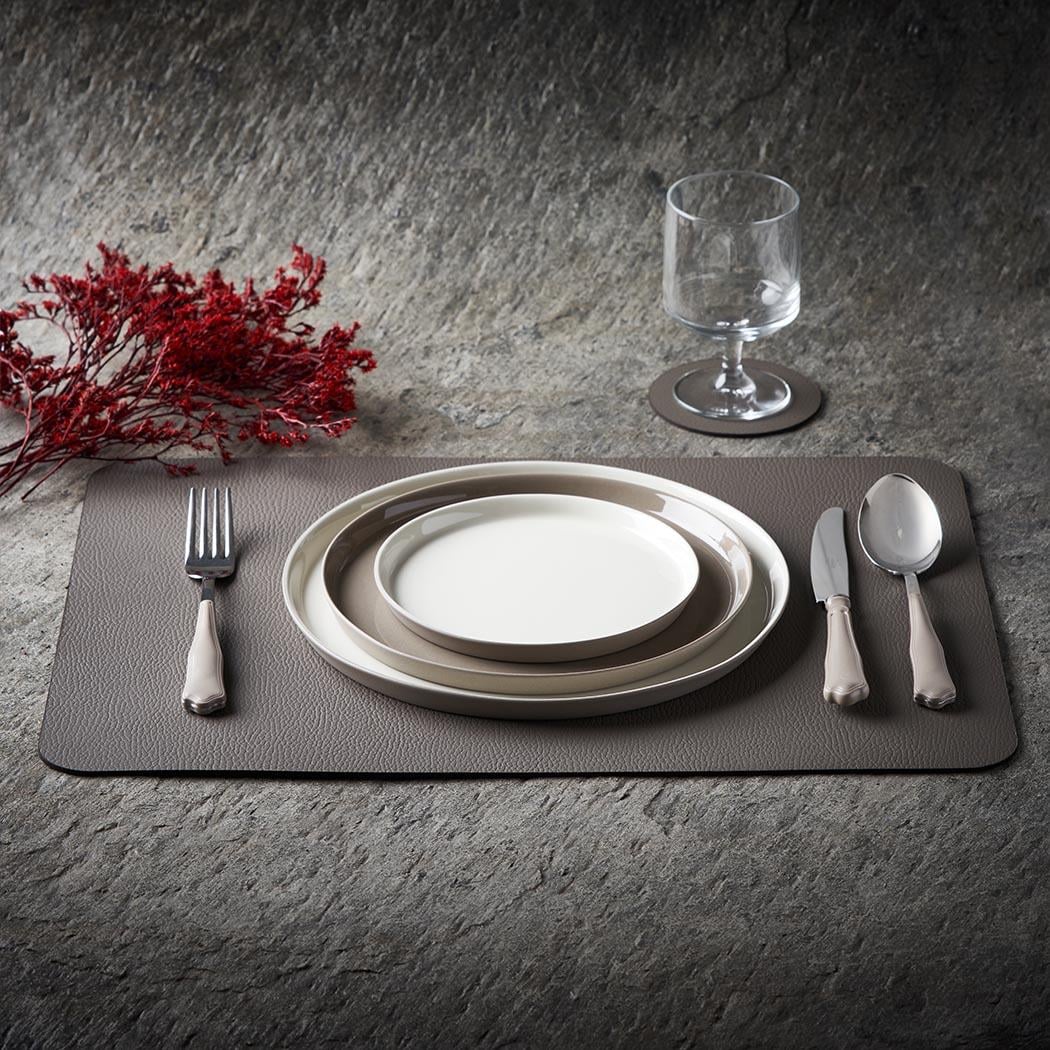 Yuvarlak Pasta Tabağı Çift Renk ROCK&IVORY