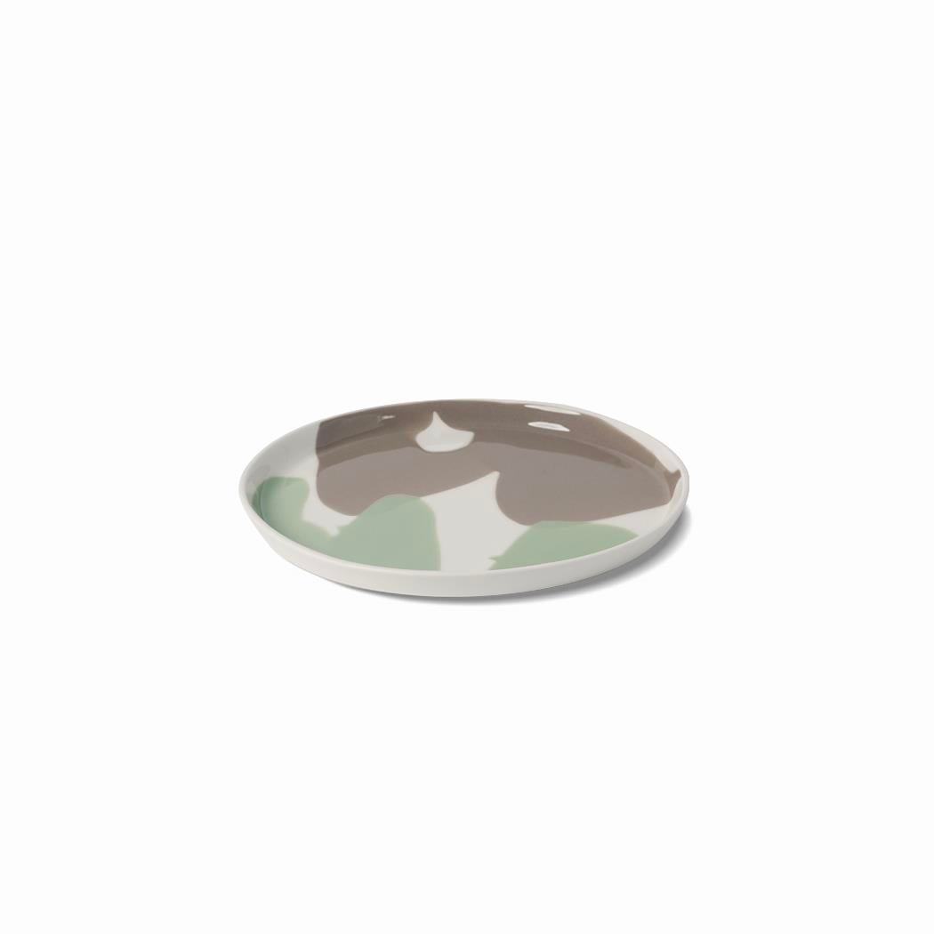 Round Dessert Plate Colour Wave