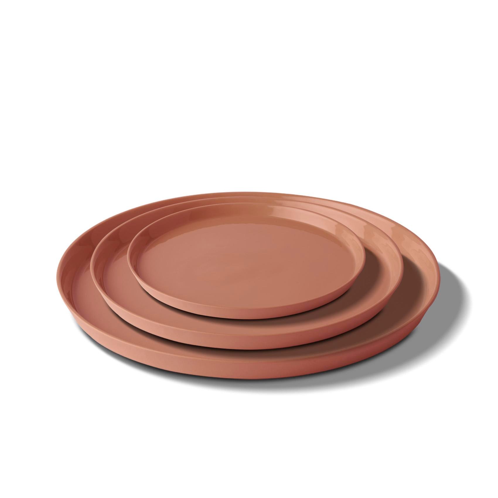 Round Plate Set Coral