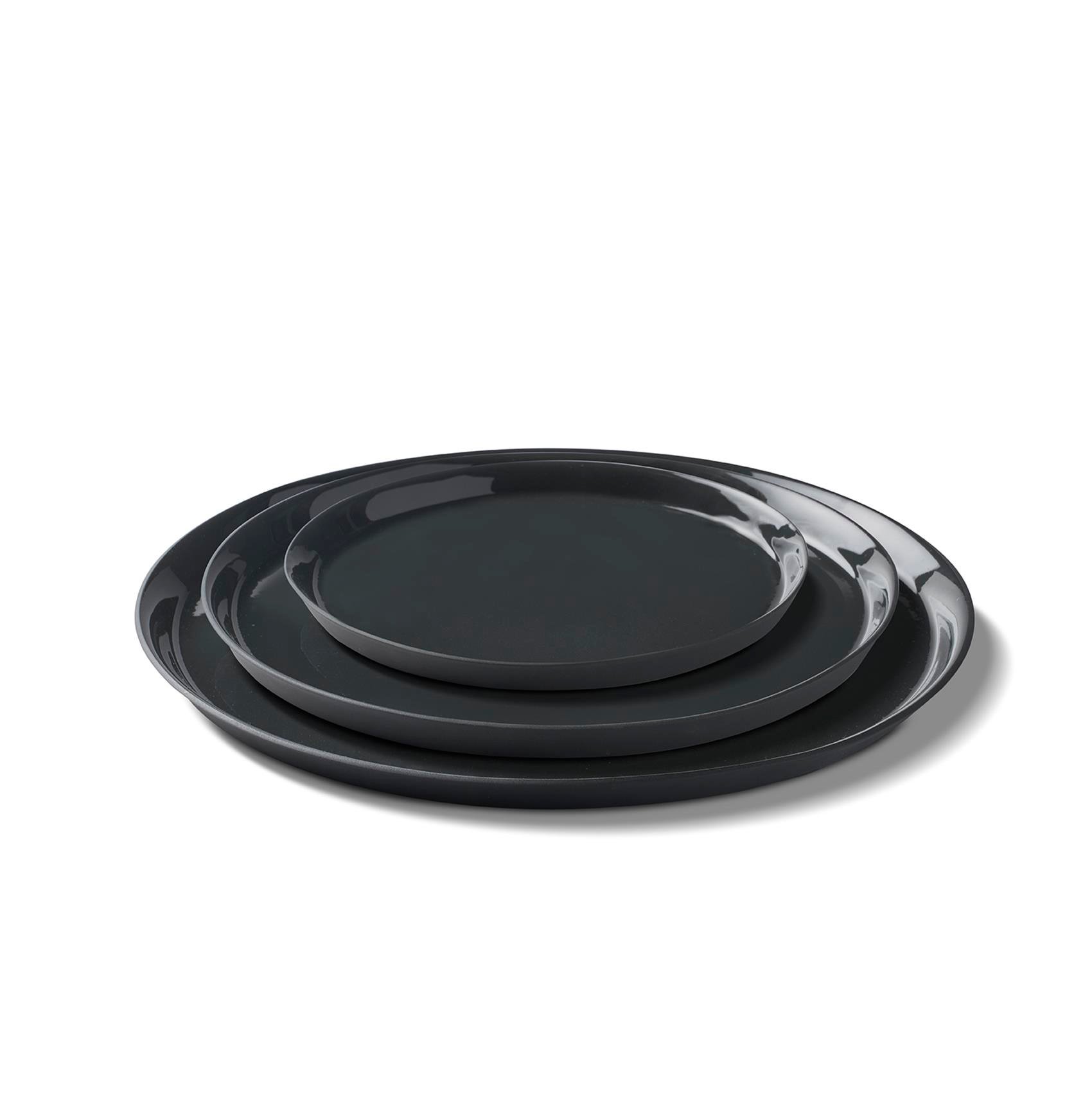 Round Plate Set Black