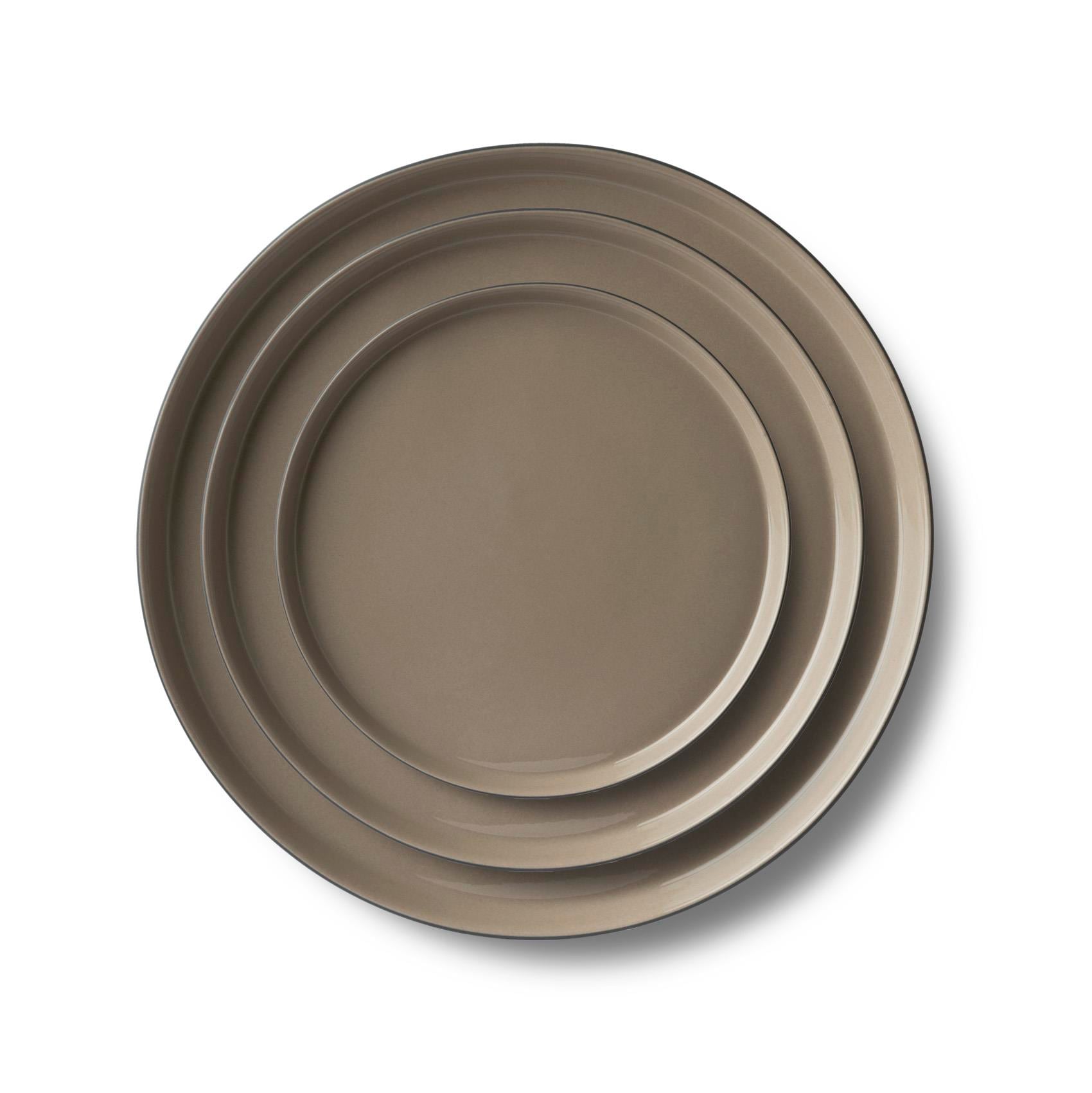 Round Plate Set Black & Rock